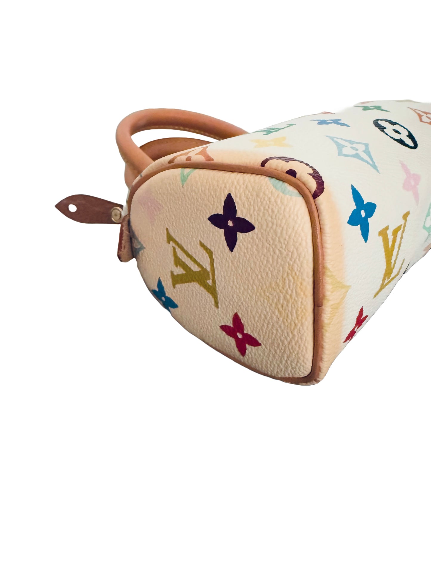 Louis Vuitton Takashi Murakami Mini HL Speedy Nano Multicolor White
