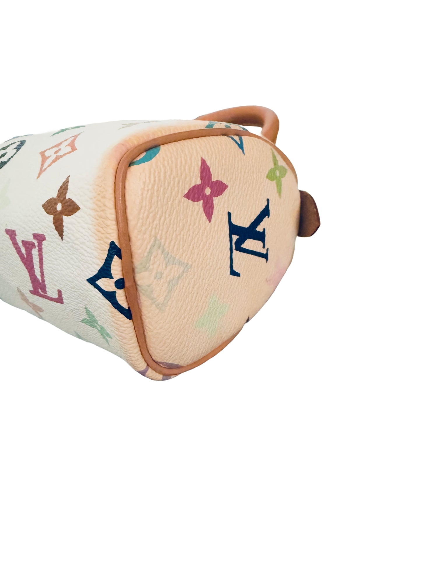 Louis Vuitton Takashi Murakami Mini HL Speedy Nano Multicolor White