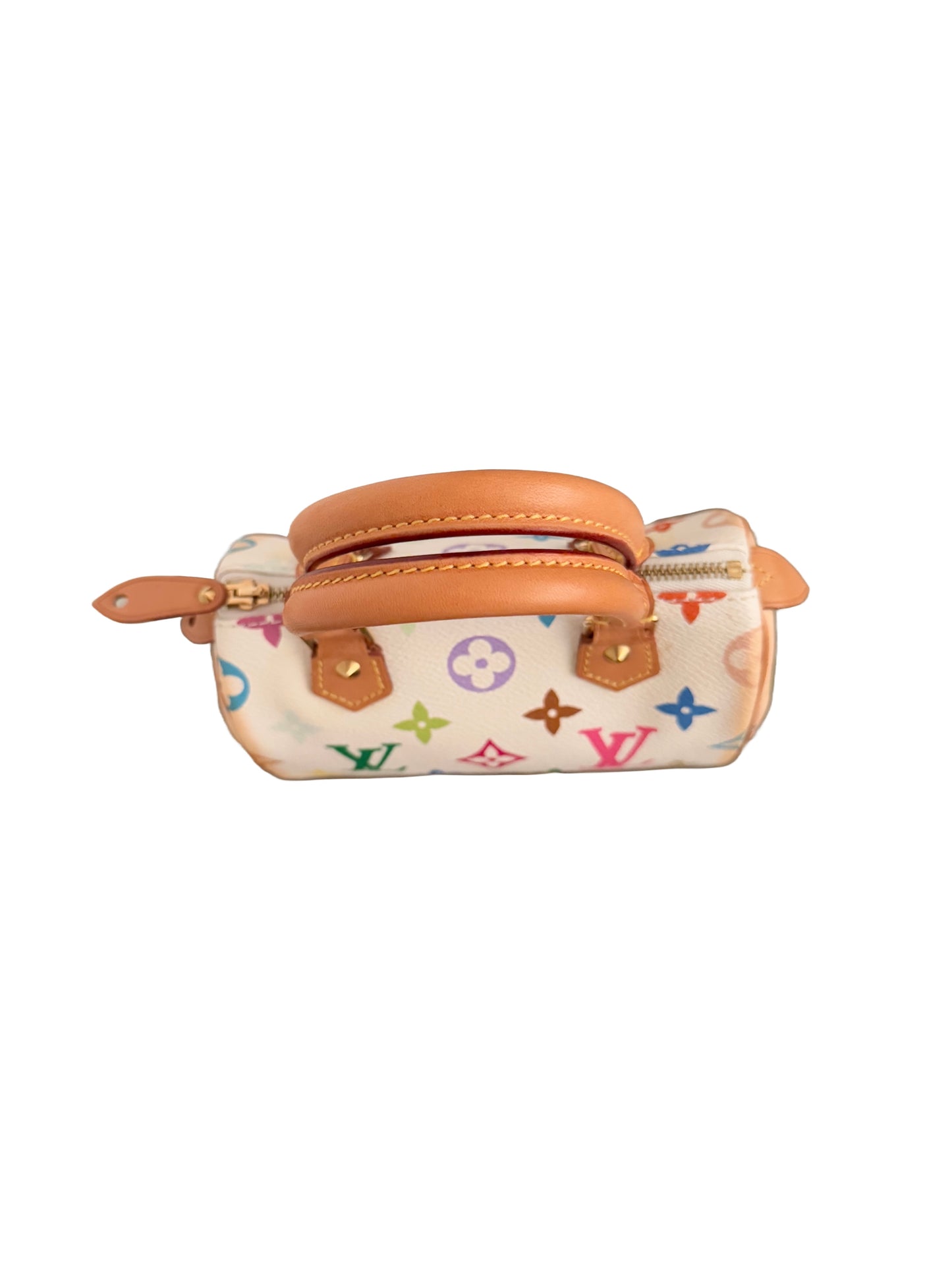 Louis Vuitton Takashi Murakami Mini HL Speedy Nano Multicolor White