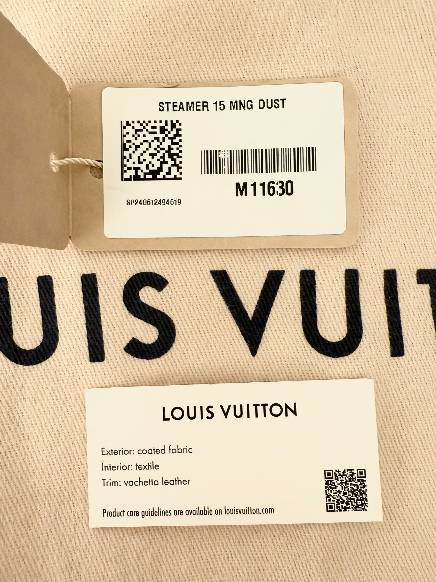 Louis Vuitton Steamer 15 Monogram Dust