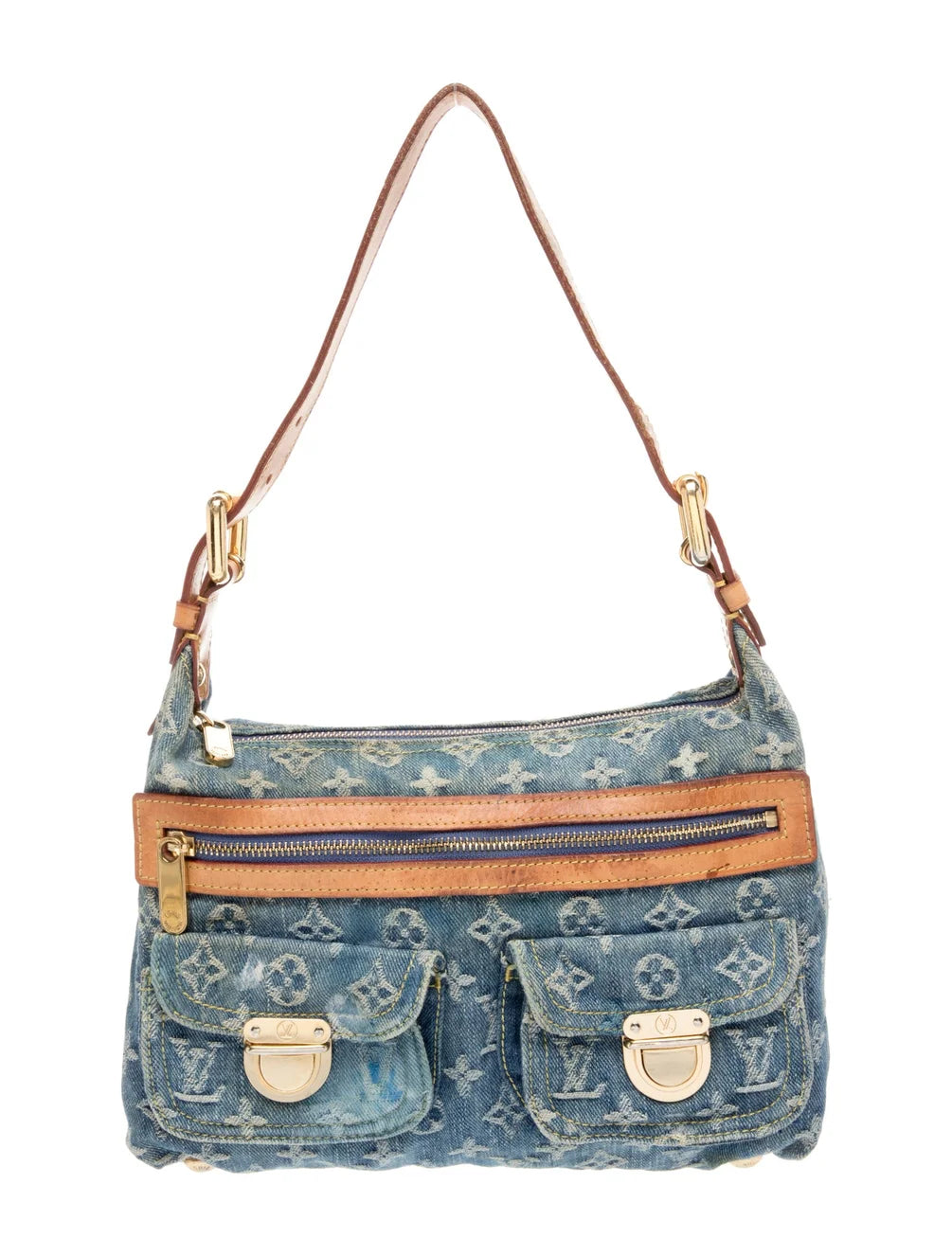 Louis Vuitton Monogram Denim Baggy PM Blue