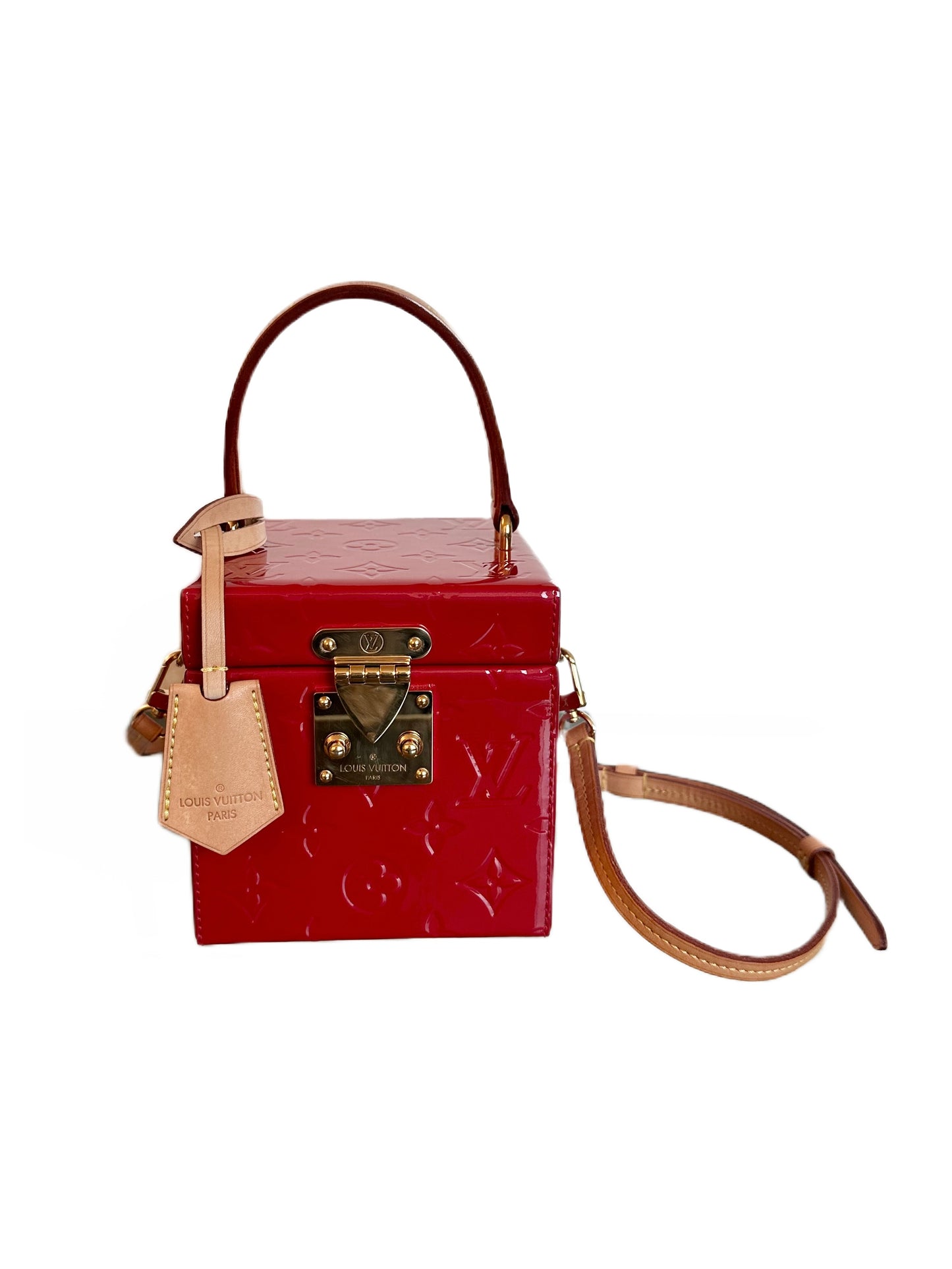 Louis Vuitton Monogram Vernis Bleecker Box Red