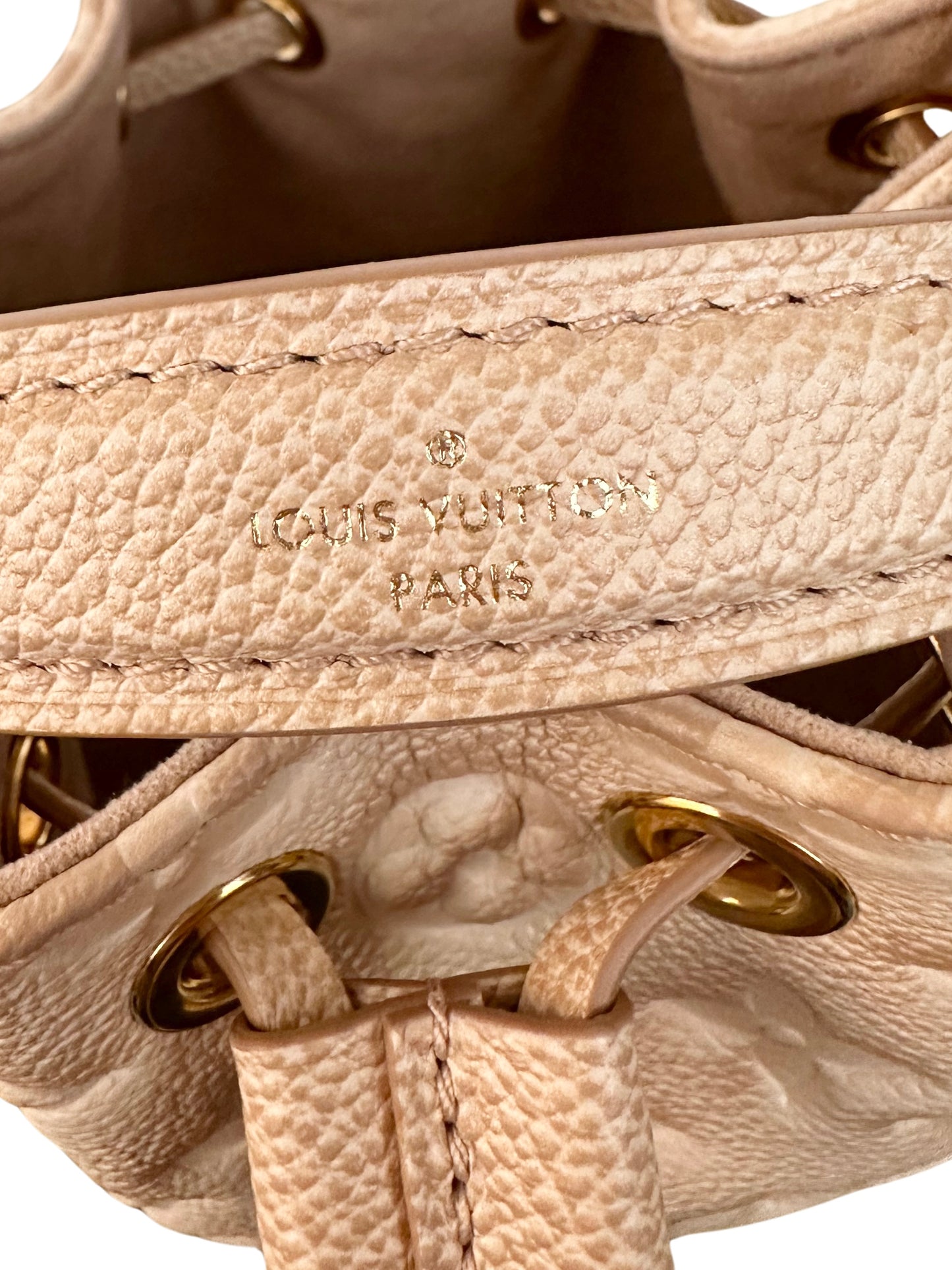 Louis Vuitton Noe Nano Stardust Monogram Empreinte Neutral Beige Clair