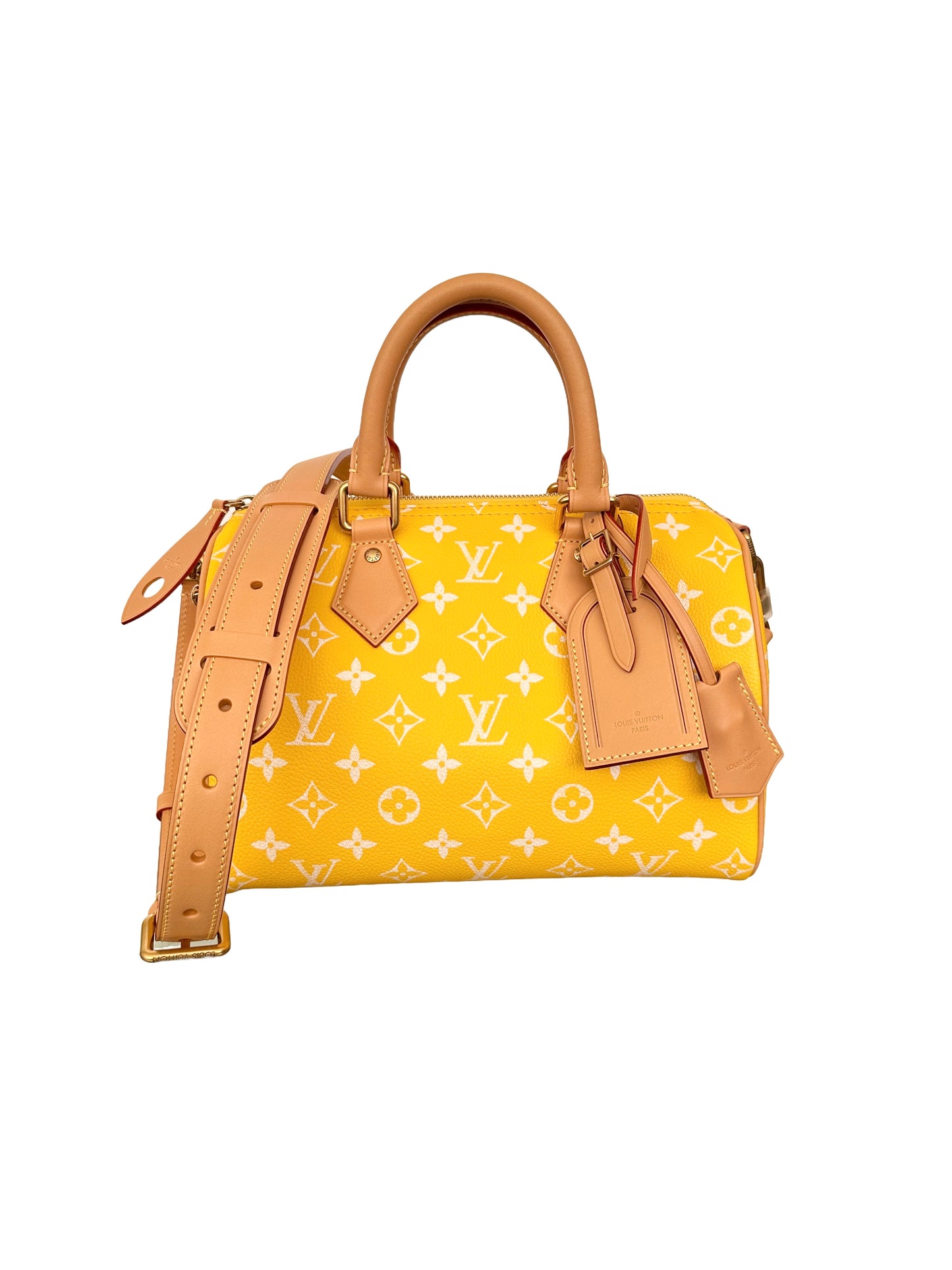 Louis Vuitton x Pharrell Williams Speedy P9 Bandoulière 25 Jaune Yellow Runway