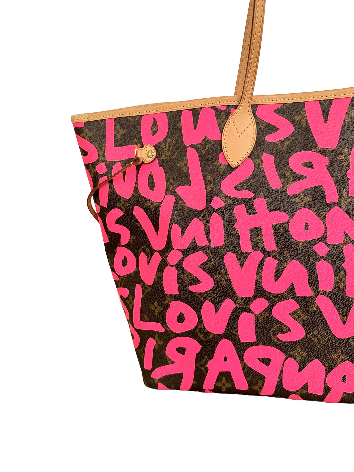 Louis Vuitton Stephen Sprouse Neverfull GM Graffiti Fuchsia Pink Limited Edition