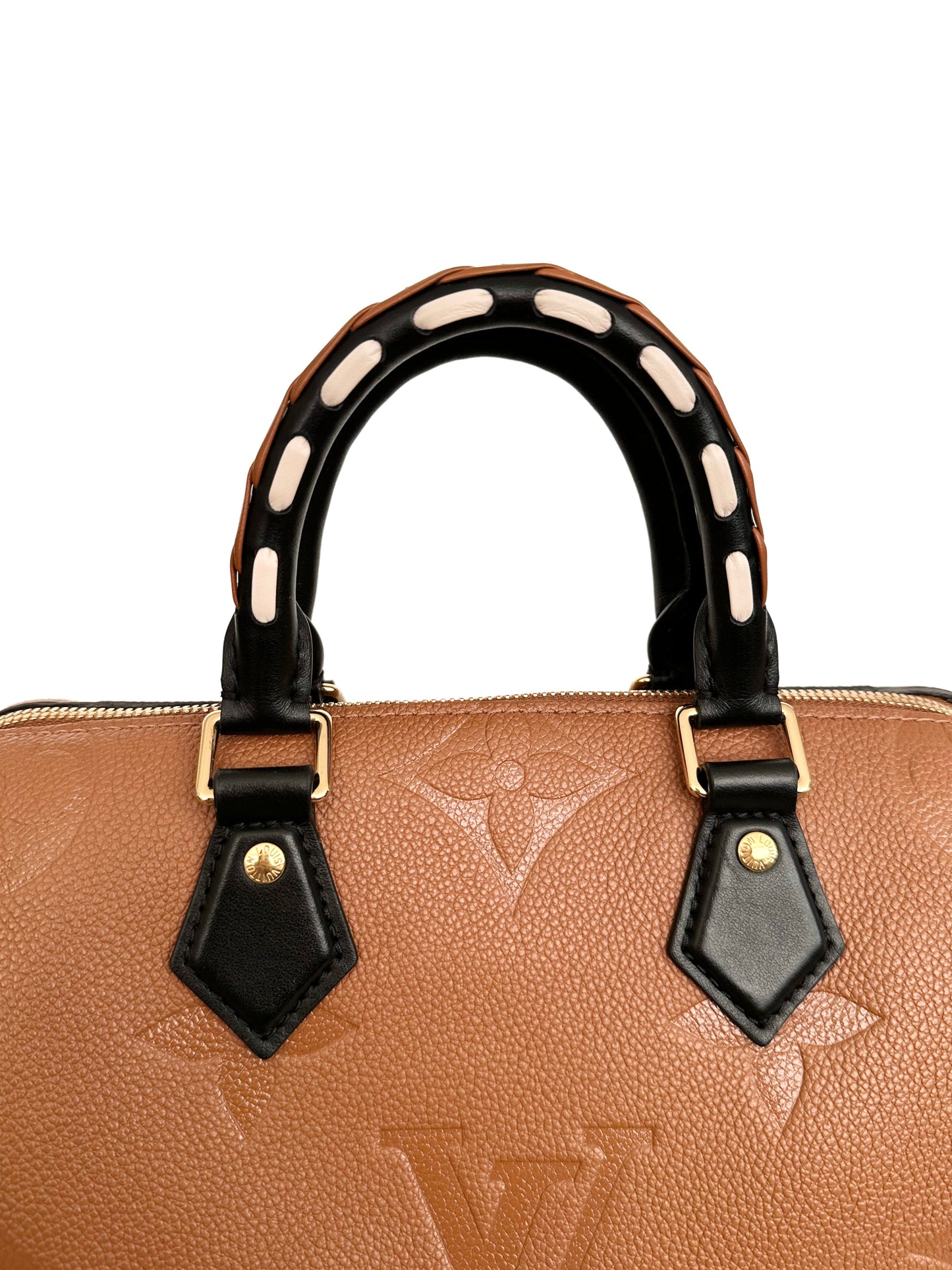 Louis Vuitton Empreinte Monogram Wild At Heart Speedy Bandouliere 25 Caramel