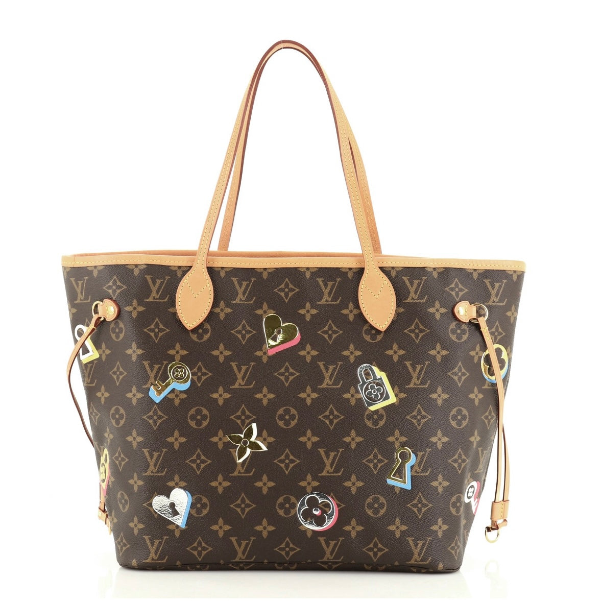 Louis Vuitton Neverfull NM Tote Limited Edition Love Lock Monogram Canvas MM