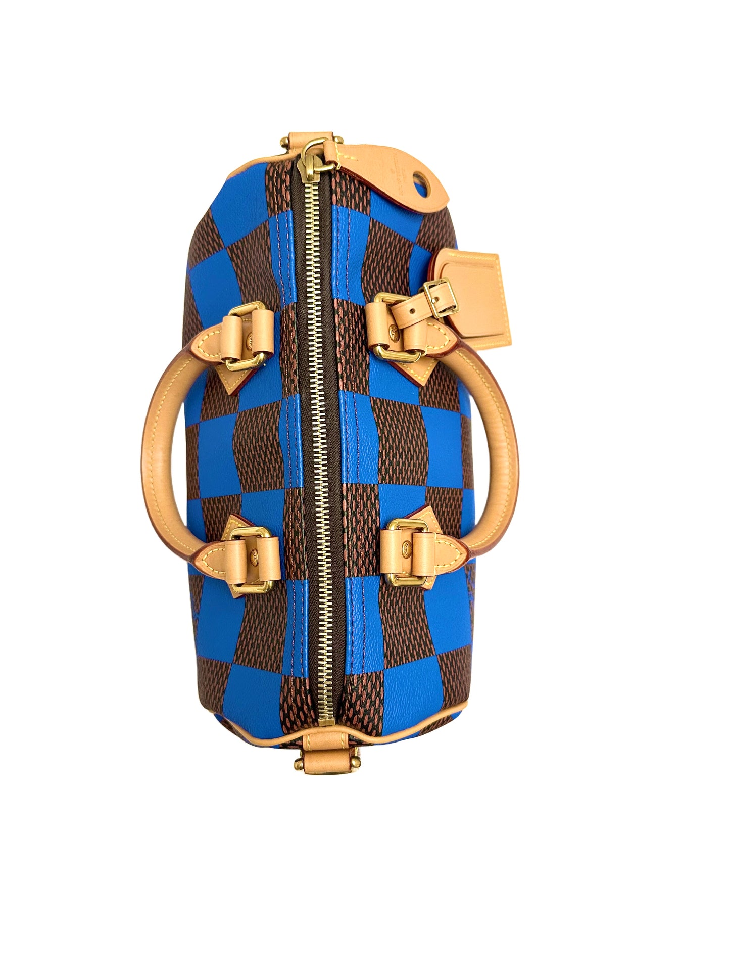 Louis Vuitton Pharrell Damier Pop Speedy Bandouliere 25 Blue