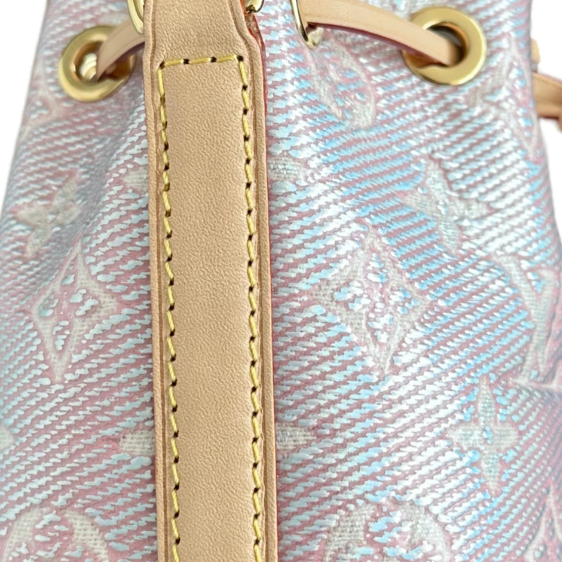 Louis Vuitton Monoglam Nano Noe Bucket Bag Iridescent Pink