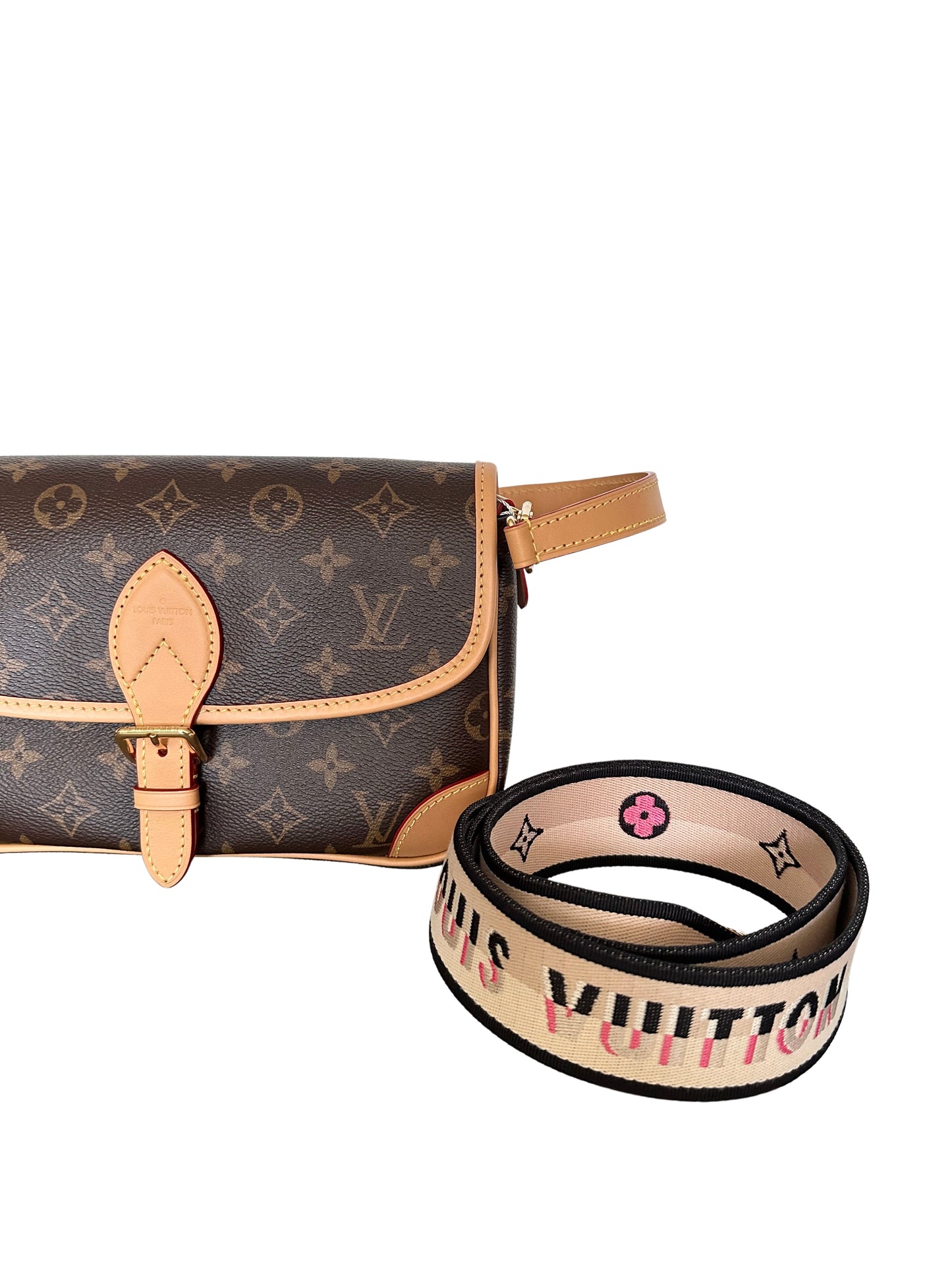 Louis Vuitton Diane Shoulder Bag Monogram Black