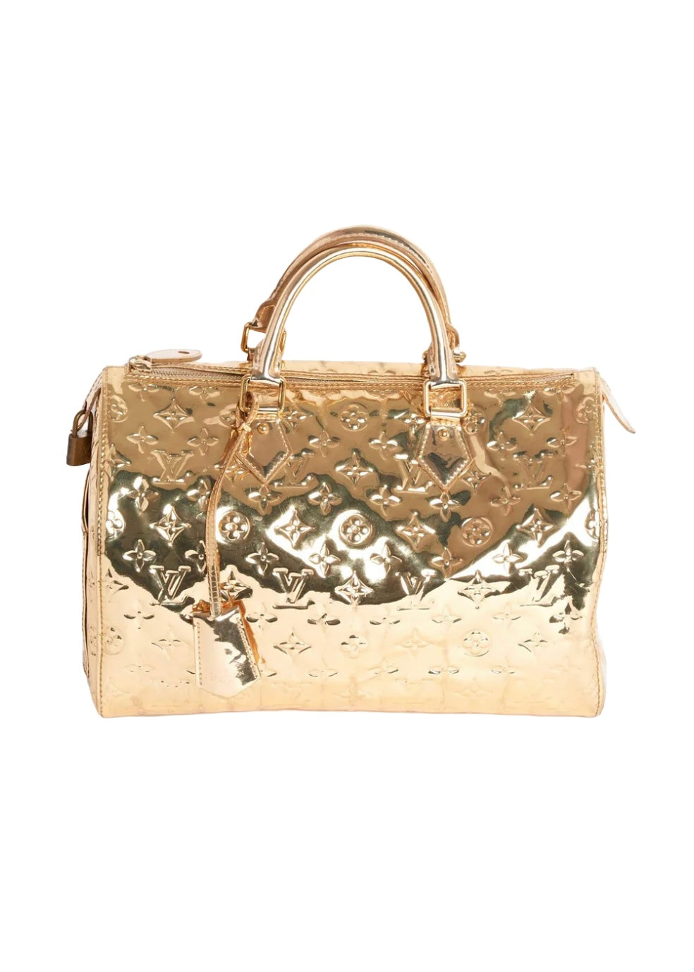 Louis Vuitton Monogram Miroir Mirror Speedy 30 Dore Gold