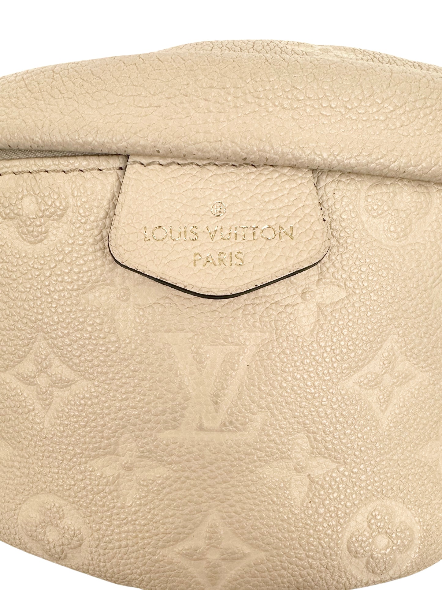 Louis Vuitton Empreinte BumBag Monogram Waist Belt Bag Creme Ivory White Cream