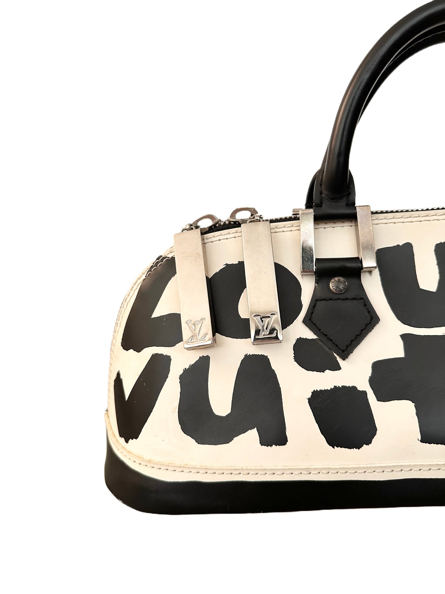 Louis Vuitton Graffiti Alma Horizontal Stephen Sprouse Black White