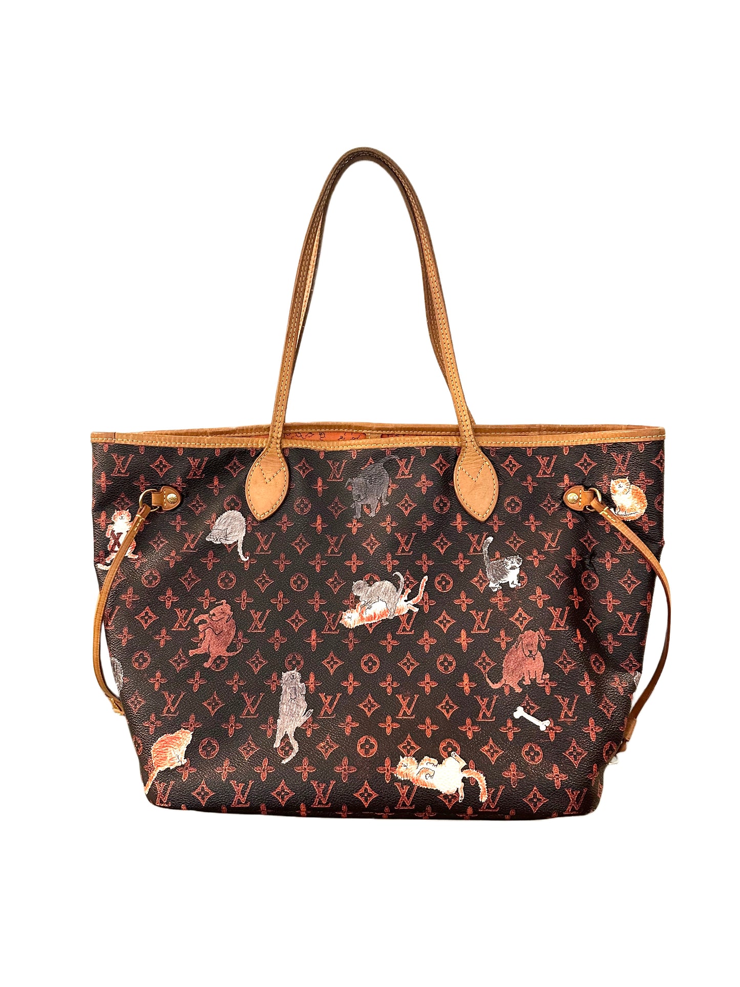 Louis Vuitton Grace Coddington Catogram Neverfull MM Limited Edition