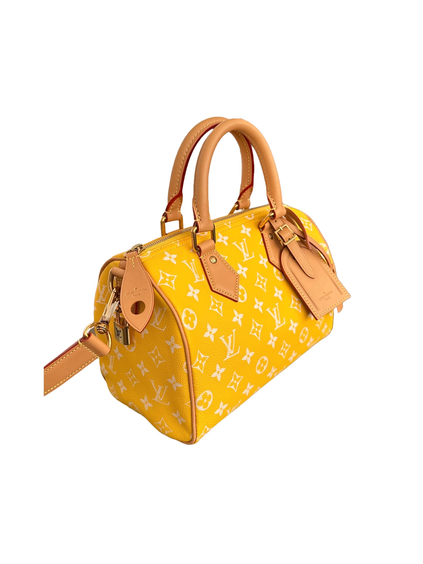 Louis Vuitton x Pharrell Williams Speedy P9 Bandoulière 25 Jaune Yellow Runway