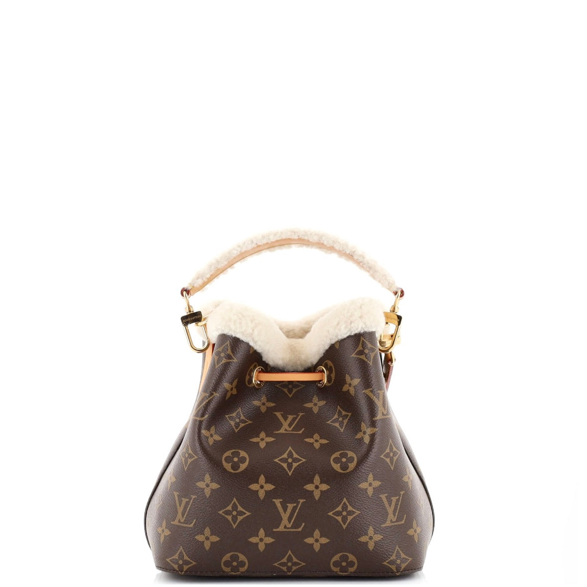 Louis Vuitton NeoNoe BB Cozygram Shearling Monogram Bucket Bag M46319