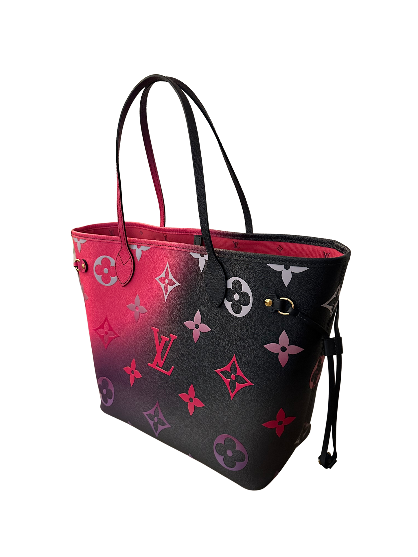 Louis Vuitton Neverfull MM Midnight Fuchsia Spring in the City