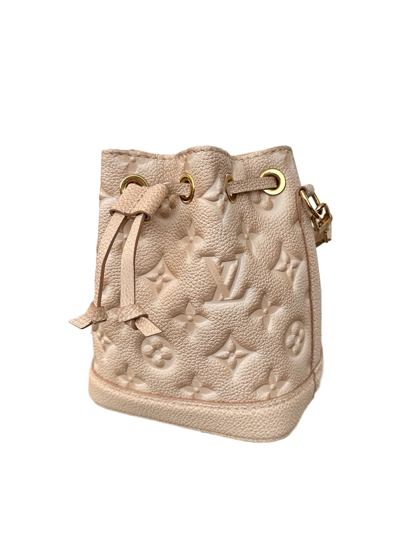 Louis Vuitton Noe Nano Stardust Monogram Empreinte Neutral Beige Clair