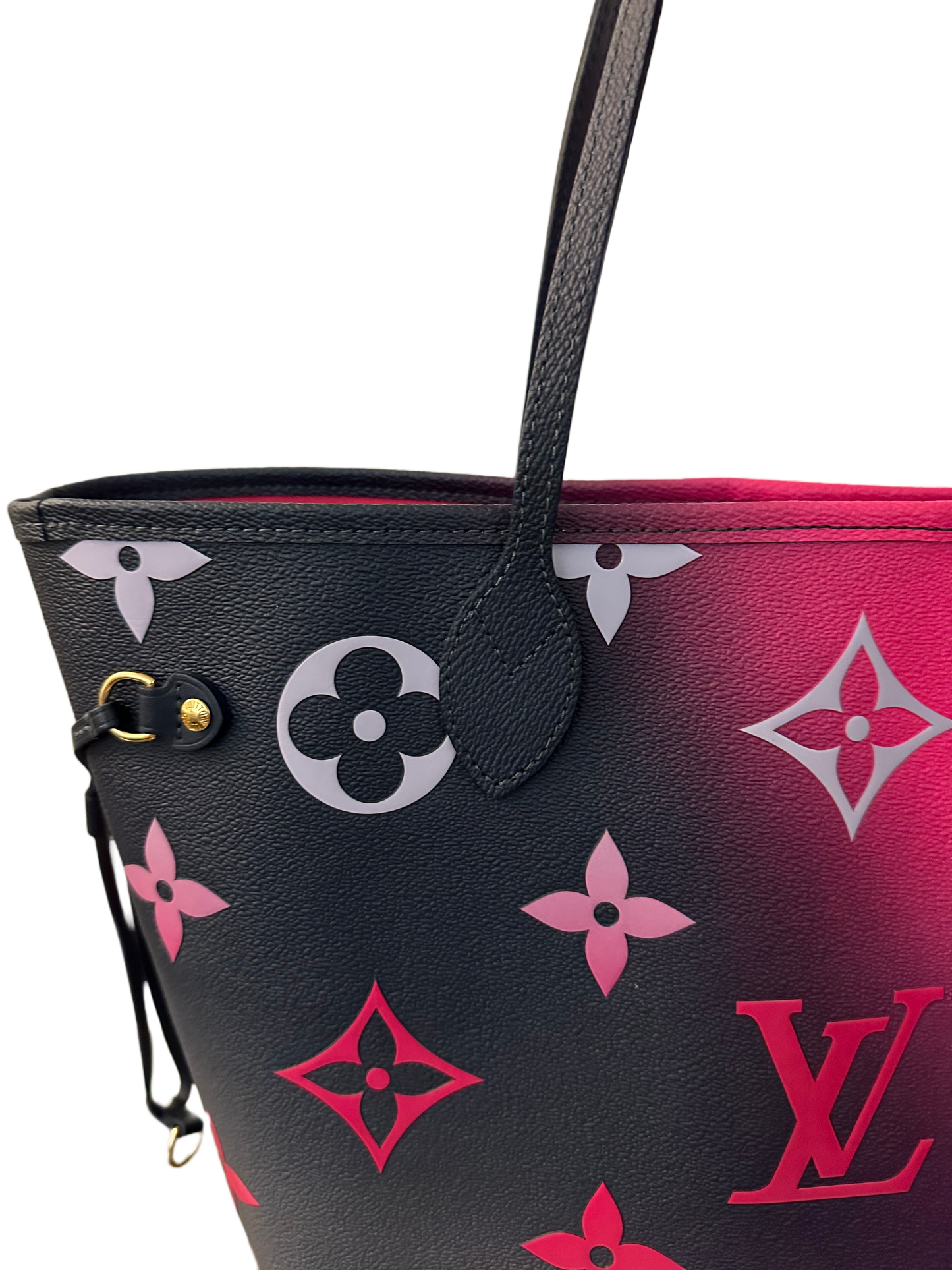 Louis Vuitton Neverfull MM Midnight Fuchsia Spring in the City