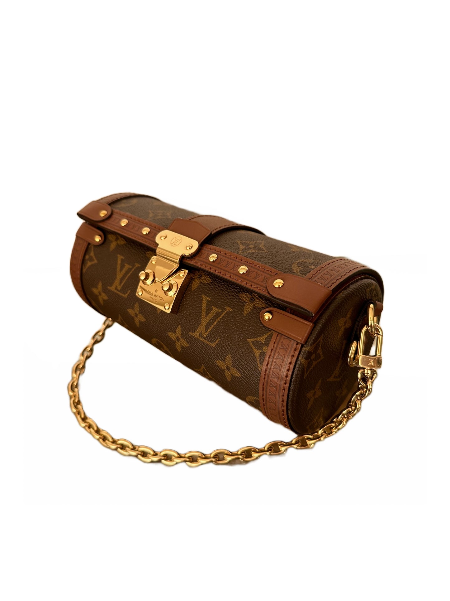 Louis Vuitton Papillon Trunk Monogram Chain Crossbody Bag