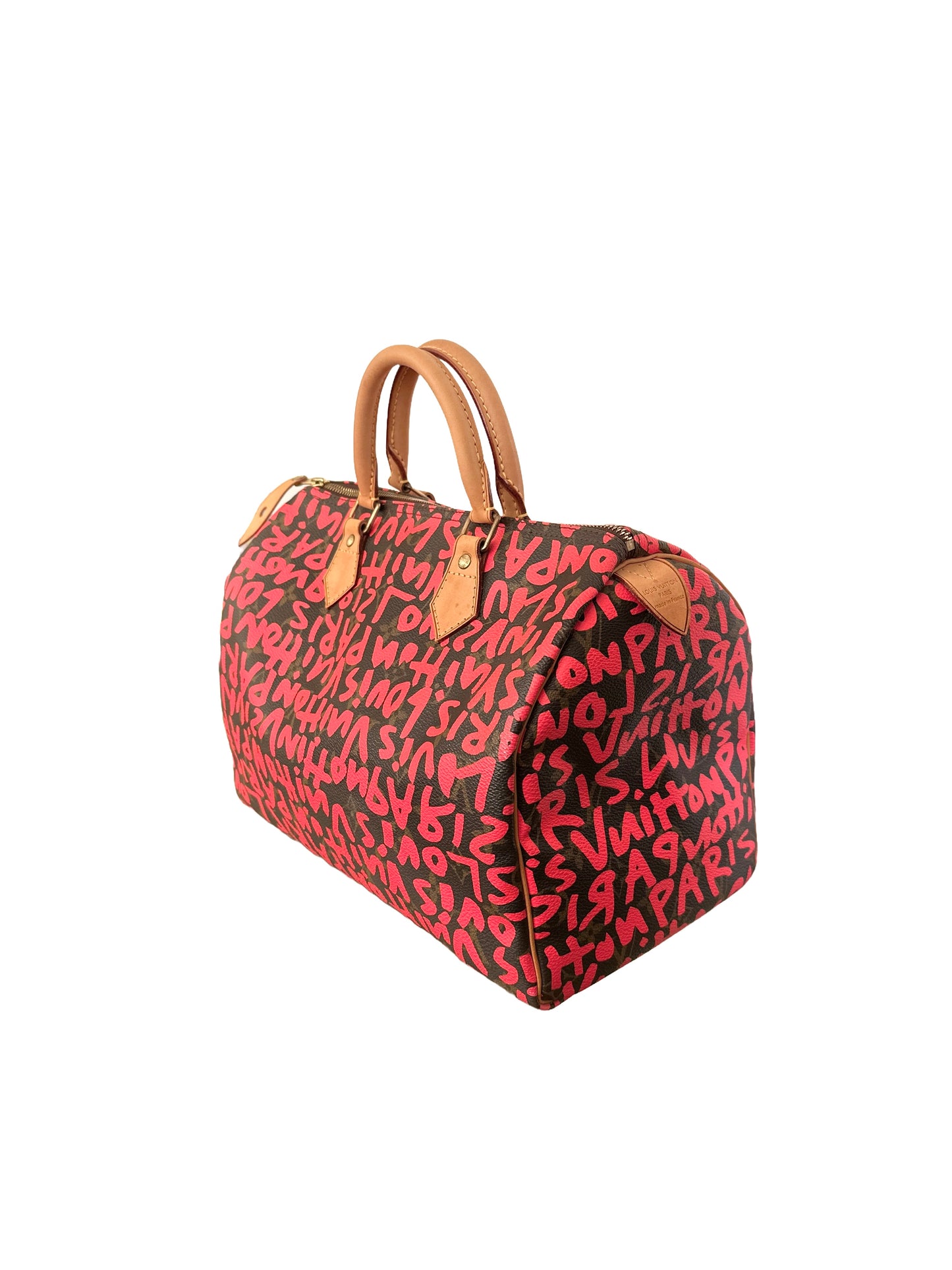 Louis Vuitton Speedy 30 Monogram Graffiti Fuchsia Pink