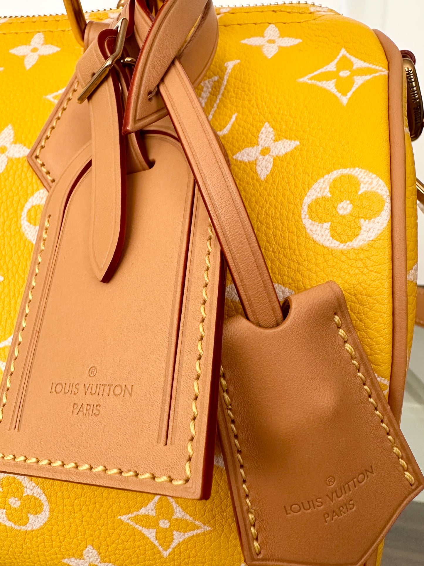 Louis Vuitton x Pharrell Williams Speedy P9 Bandoulière 25 Jaune Yellow Runway