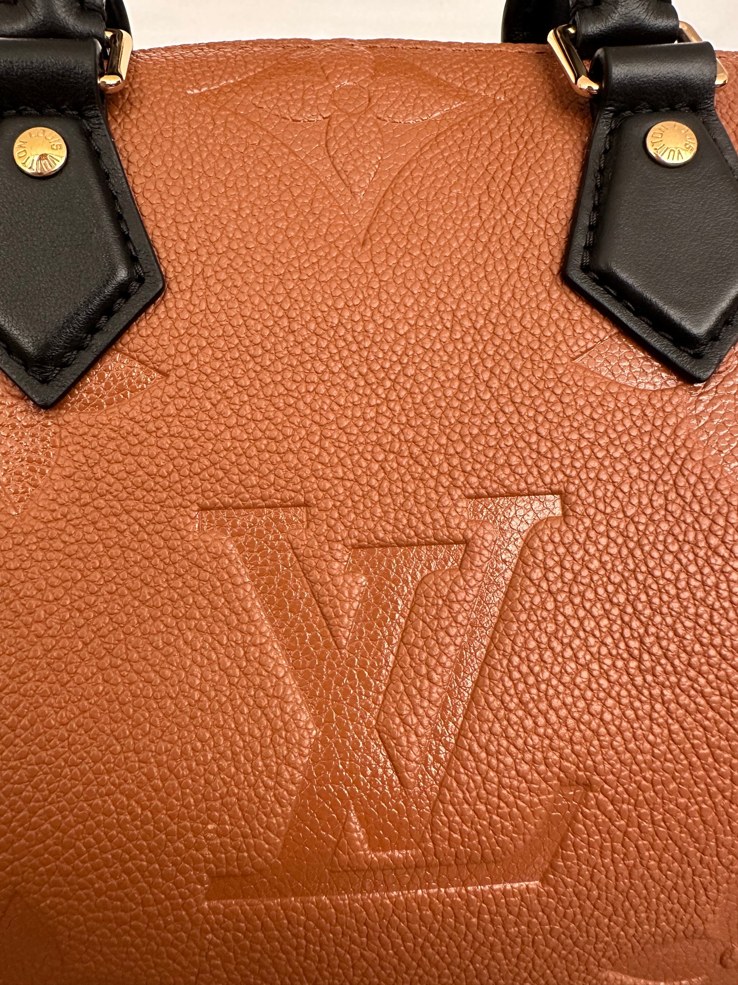 Louis Vuitton Empreinte Monogram Wild At Heart Speedy Bandouliere 25 Caramel