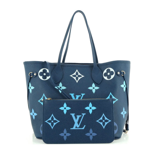 Louis Vuitton By The Pool Neverfull MM Tote Degrade Gradient Blue