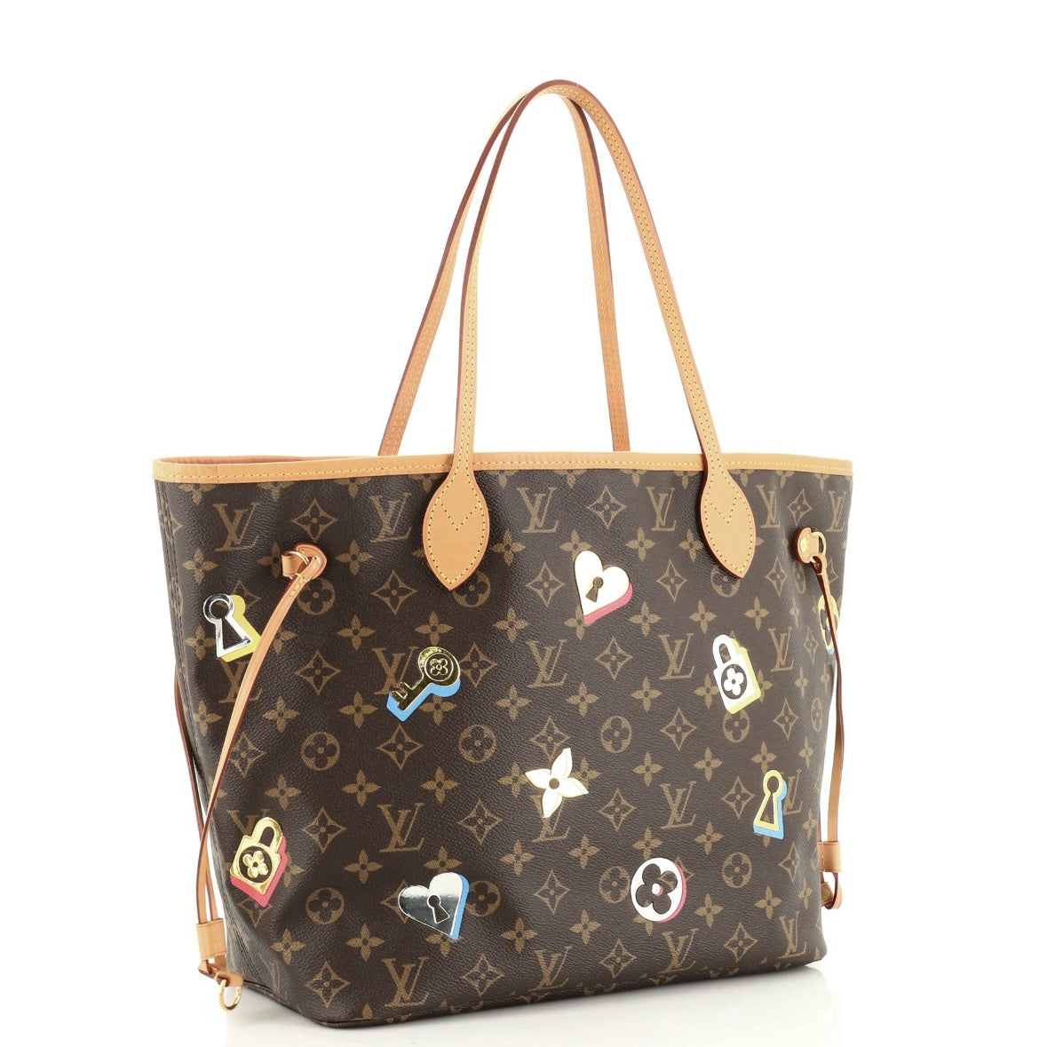 Louis Vuitton Neverfull NM Tote Limited Edition Love Lock Monogram Canvas MM