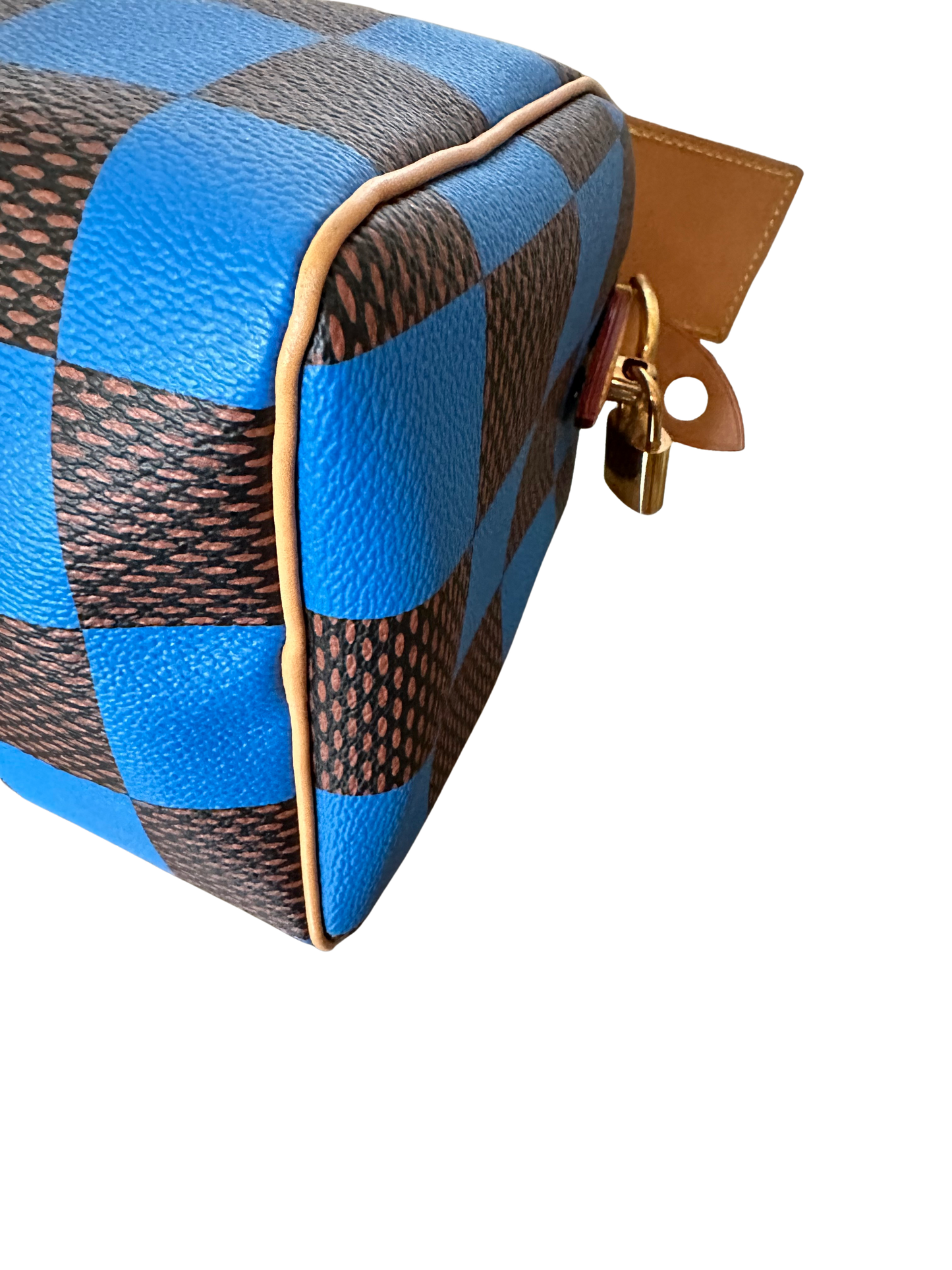 Louis Vuitton Pharrell Damier Pop Speedy Bandouliere 25 Blue