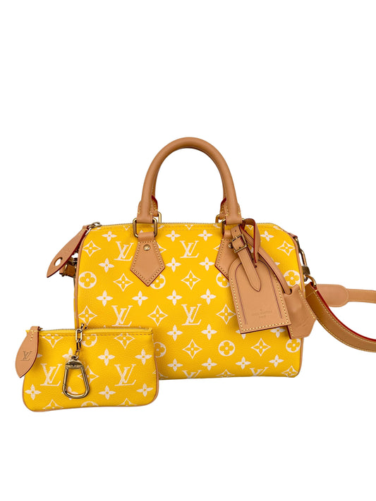 Louis Vuitton x Pharrell Williams Speedy P9 Bandoulière 25 Jaune Yellow Runway