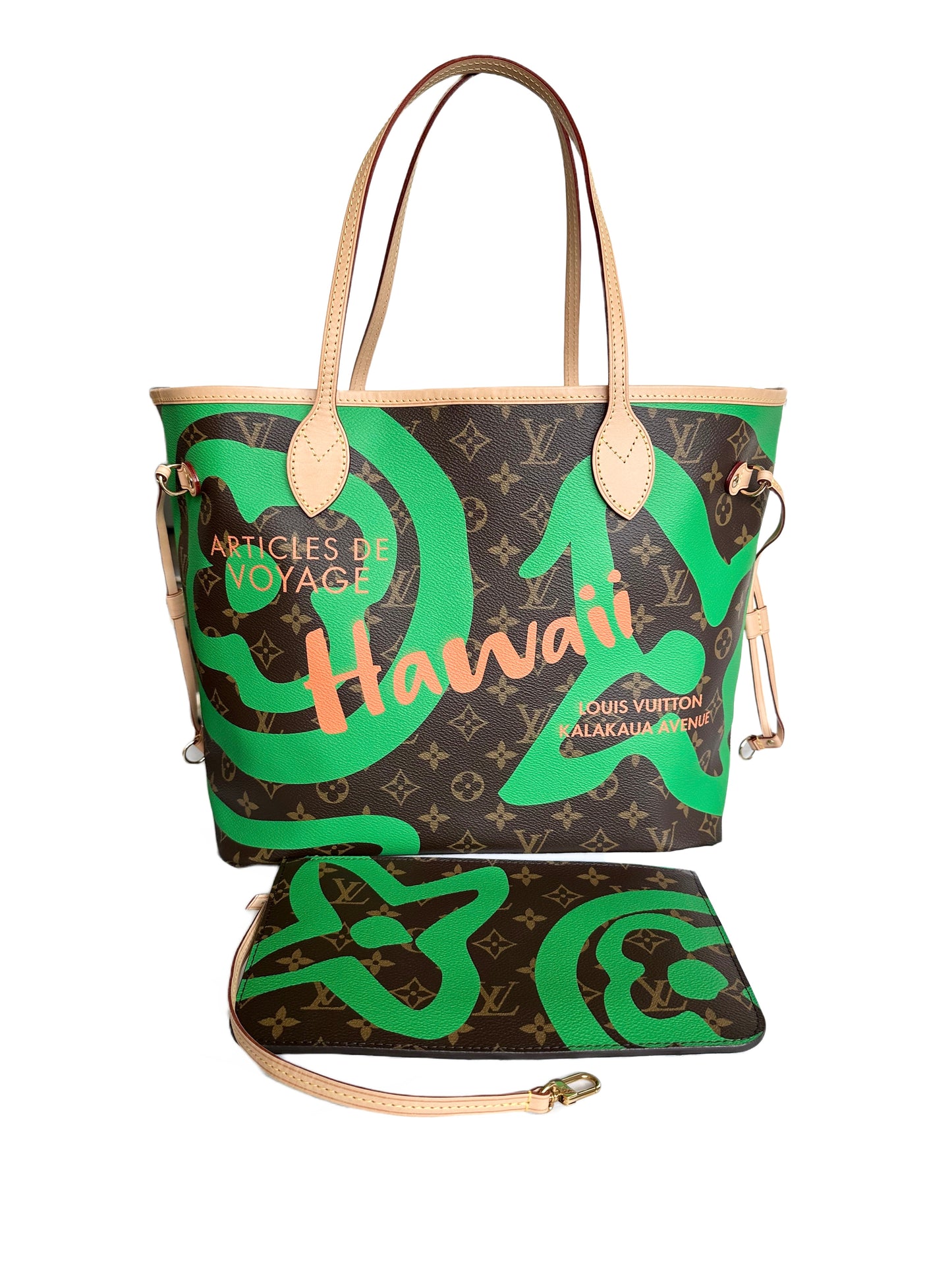 Louis Vuitton Tahitienne Cities Neverfull MM Hawaii Monogram Canvas Green