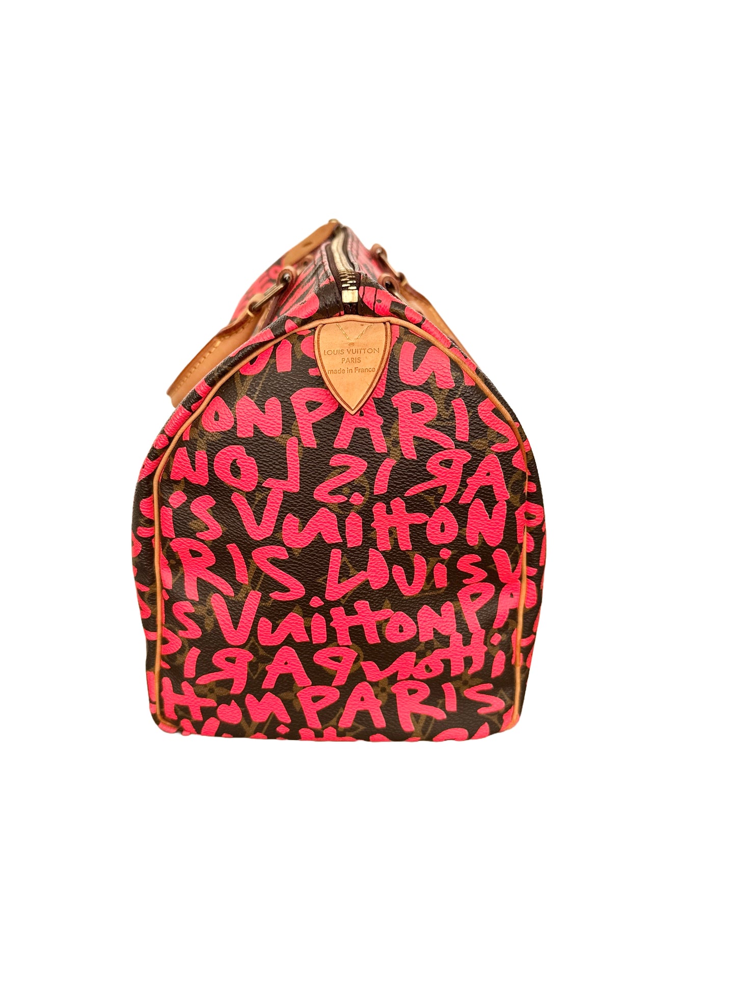 Louis Vuitton Speedy 30 Monogram Graffiti Fuchsia Pink