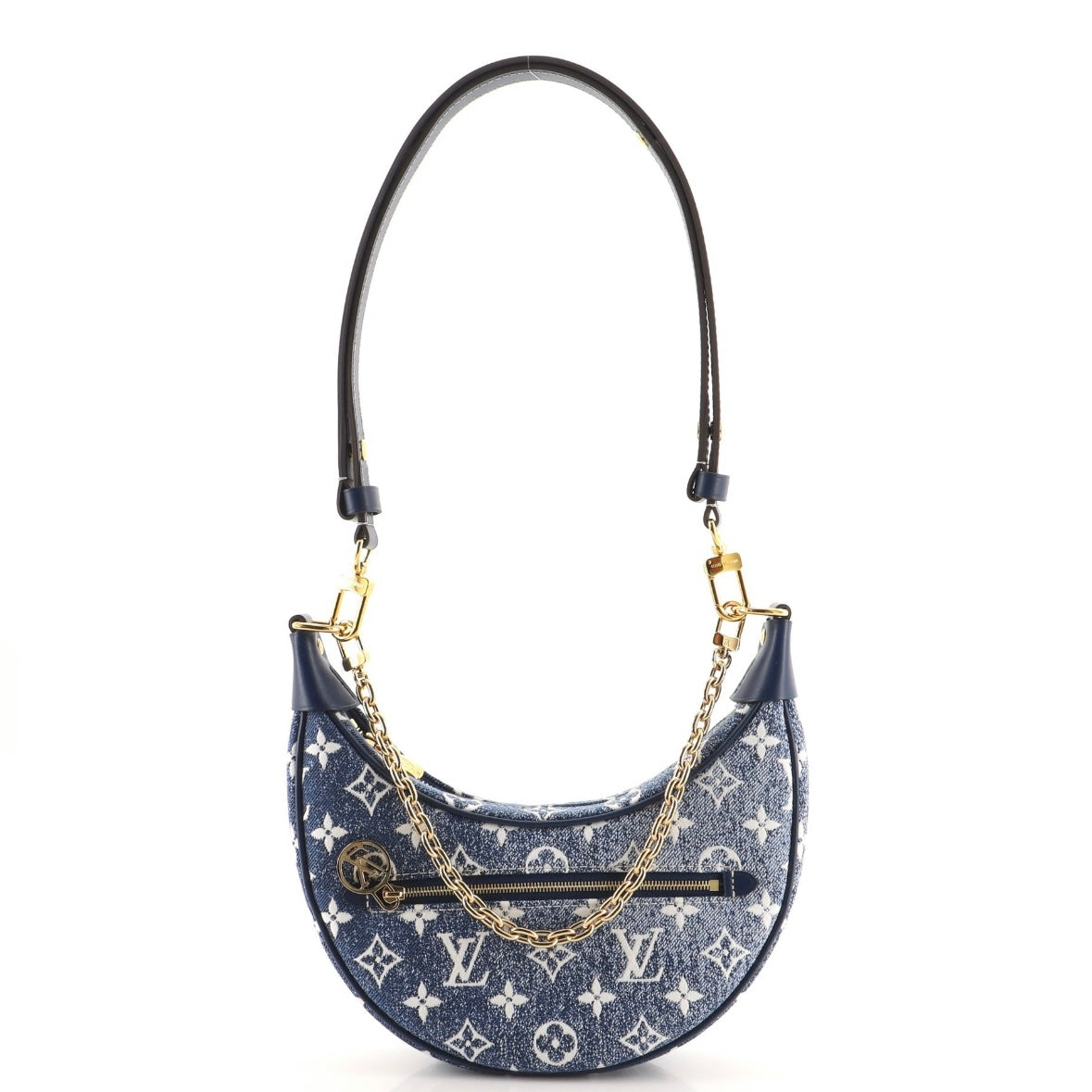 Louis Vuitton Loop Blue Denim Monogram Hobo Shoulder Bag Limited Edition