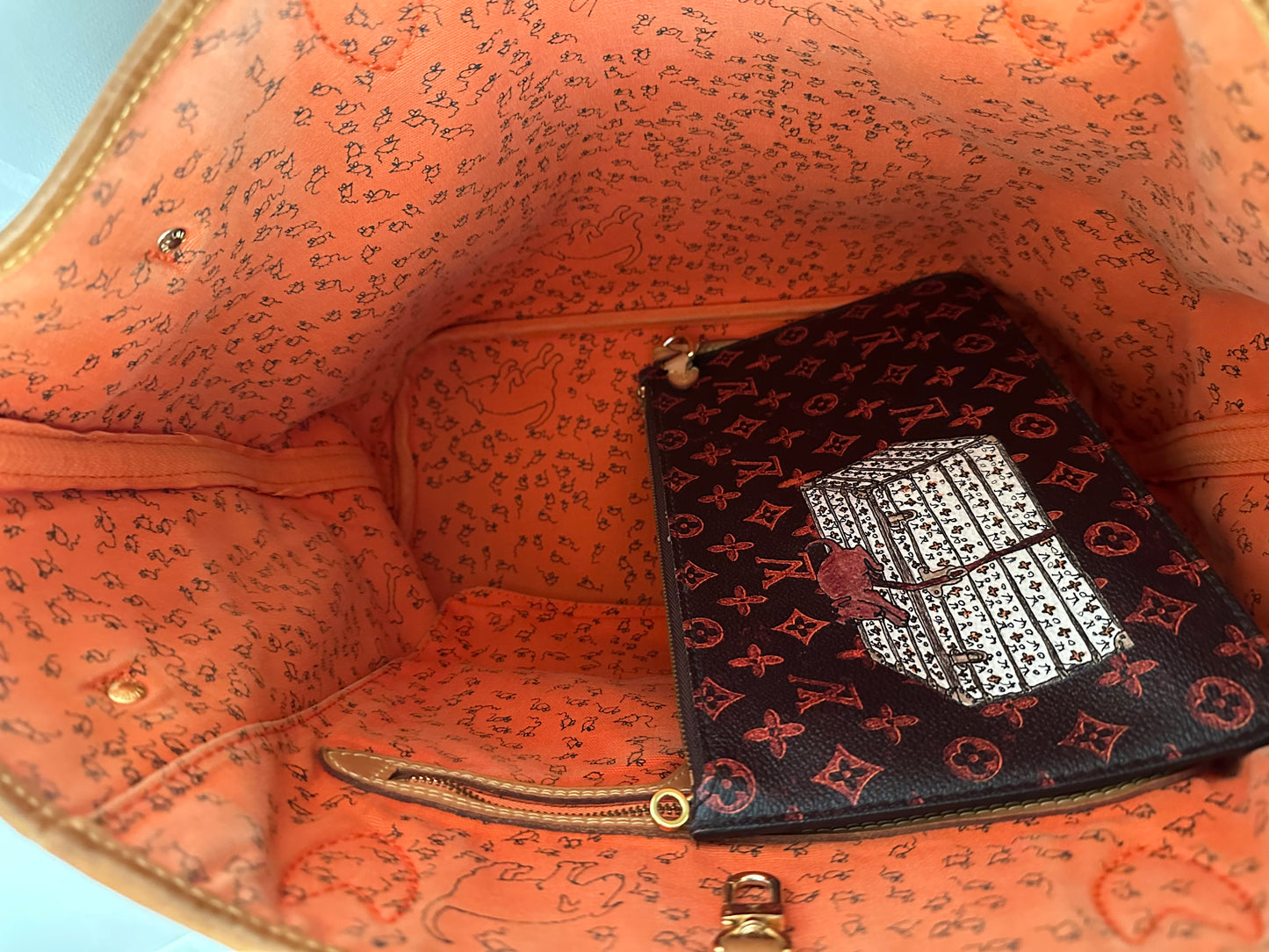 Louis Vuitton Grace Coddington Catogram Neverfull MM Limited Edition