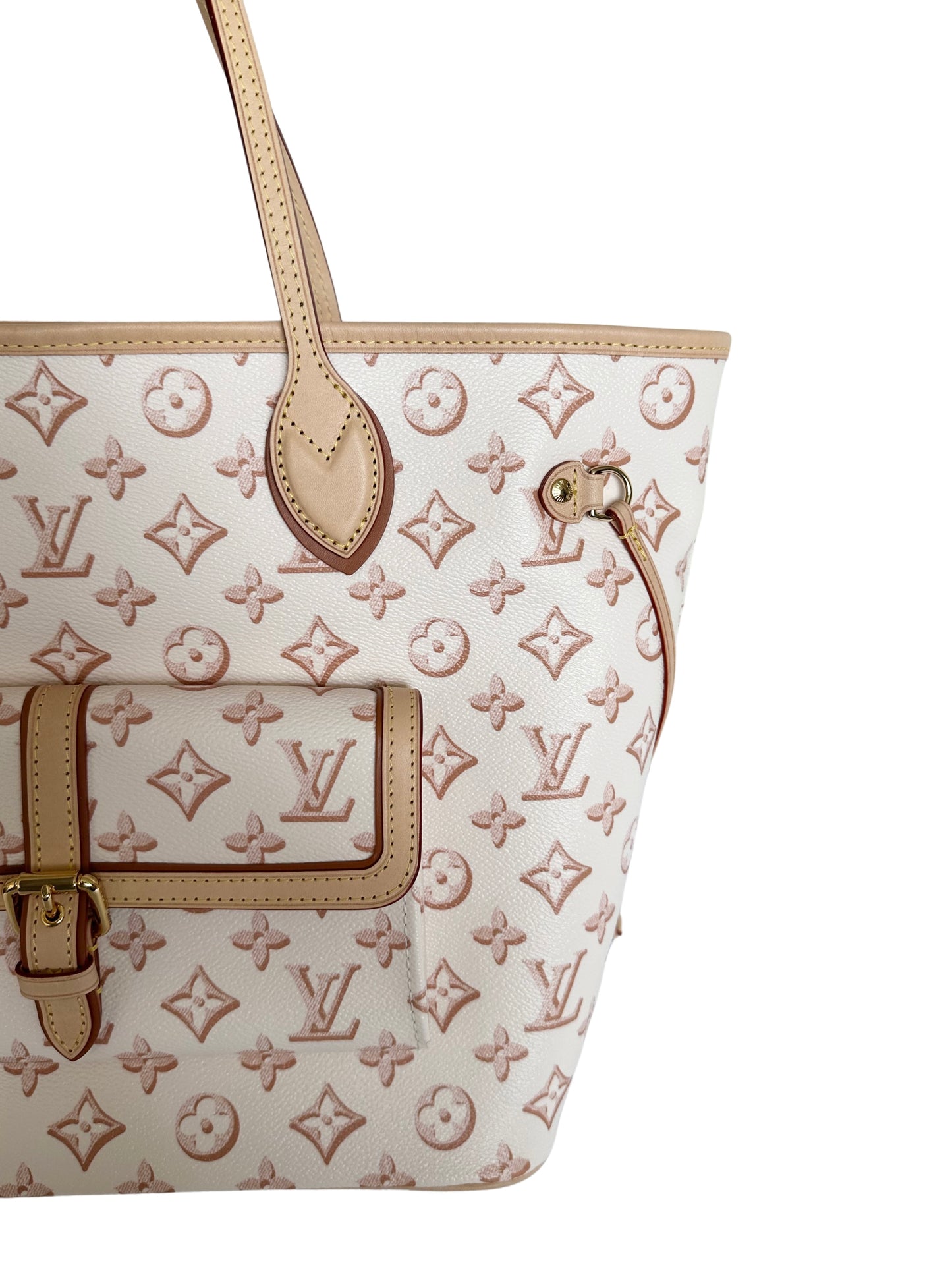 Louis Vuitton Neverfull Tote Fall for You Monogram Canvas MM Beige Clair