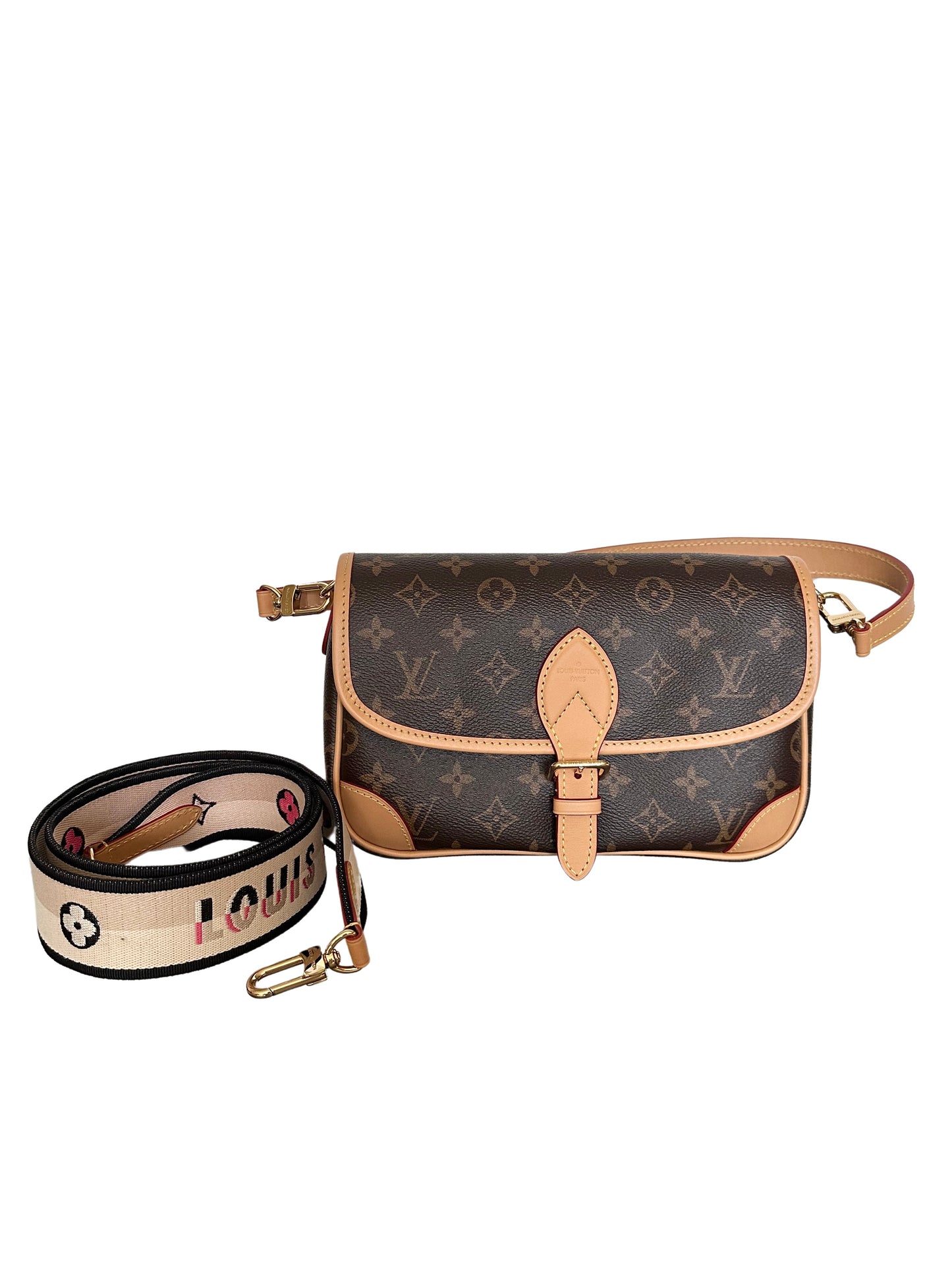 Louis Vuitton Diane Shoulder Bag Monogram Black