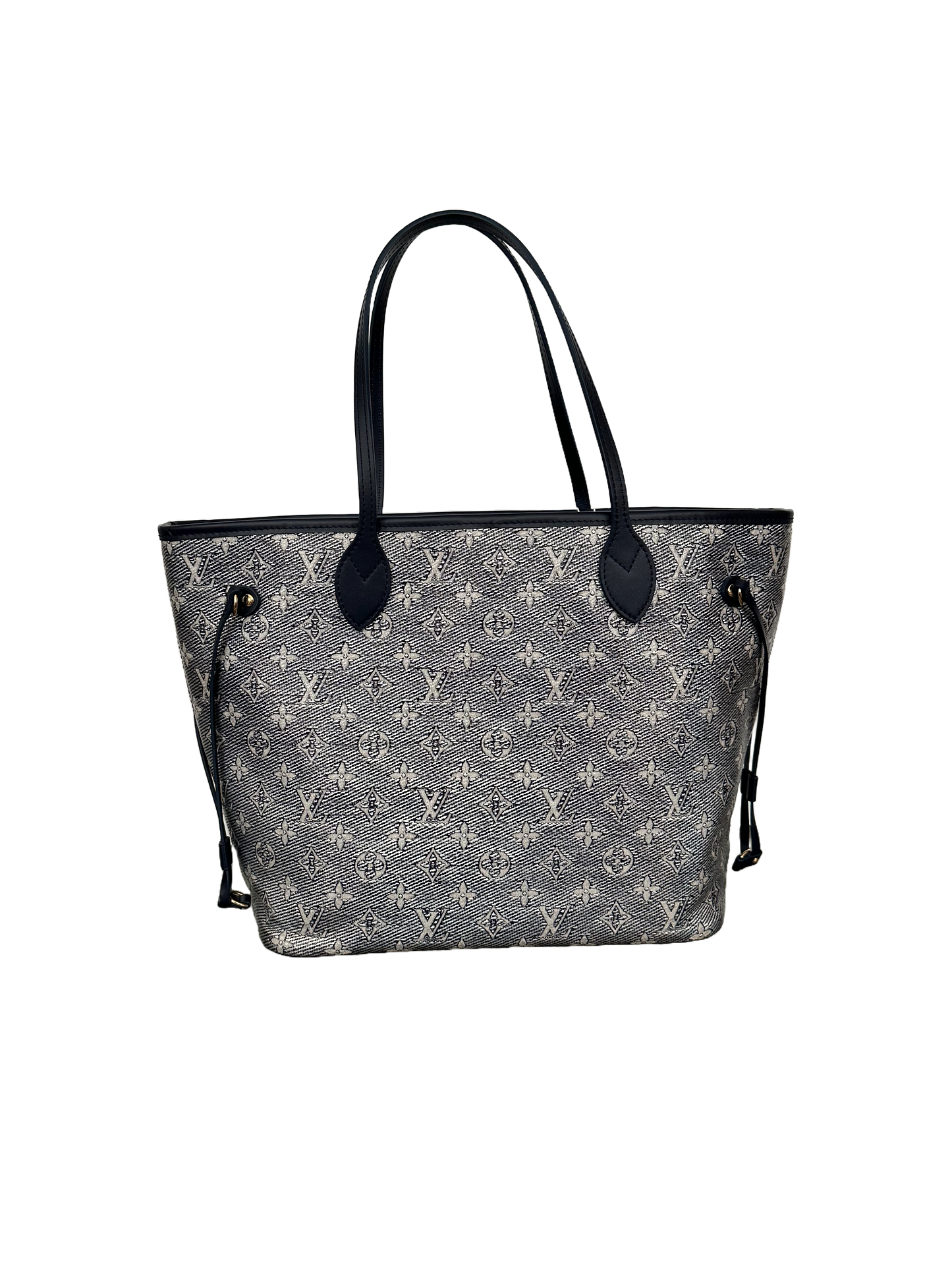 Louis Vuitton Monoglam Neverfull MM Iridescent Navy Blue