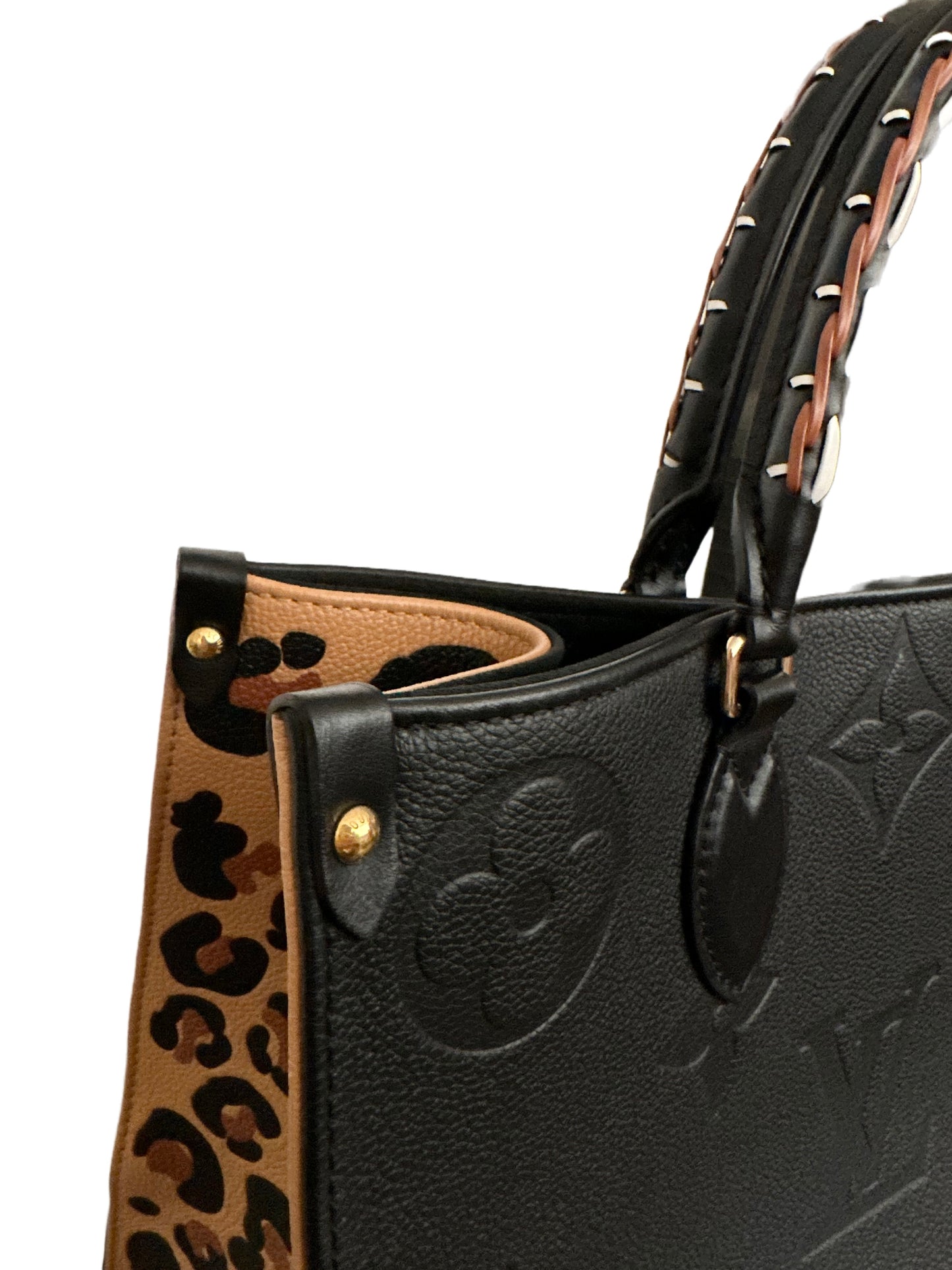 Louis Vuitton OnTheGo Tote Wild at Heart Monogram Empreinte Giant MM Black