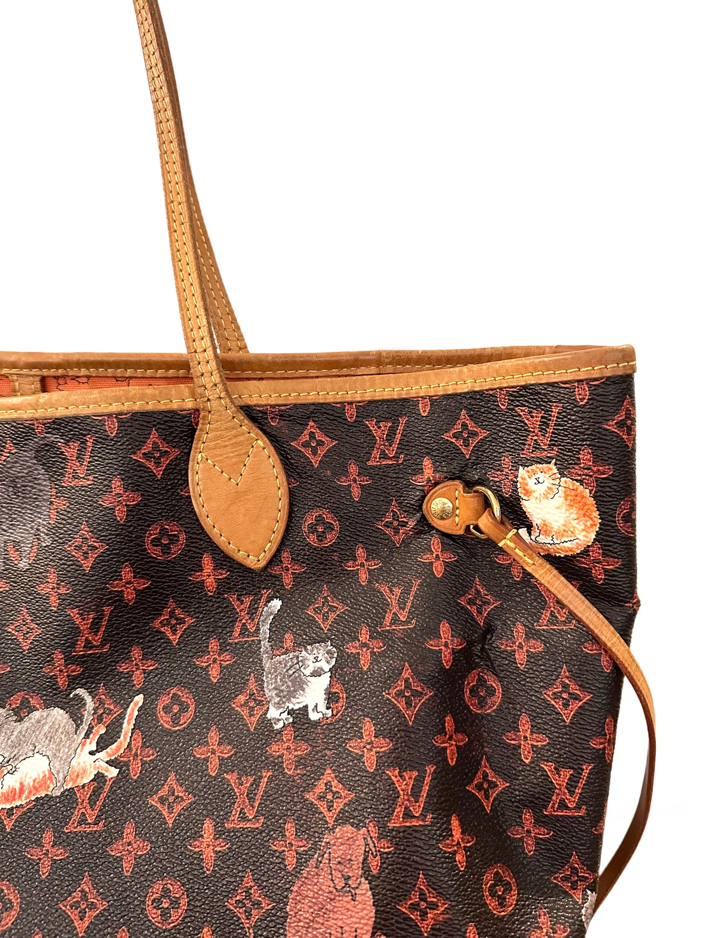 Louis Vuitton Grace Coddington Catogram Neverfull MM Limited Edition