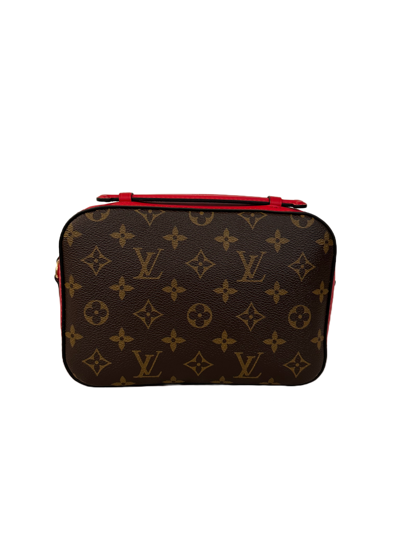 Louis Vuitton Saintonge Monogram Red Coquelicot