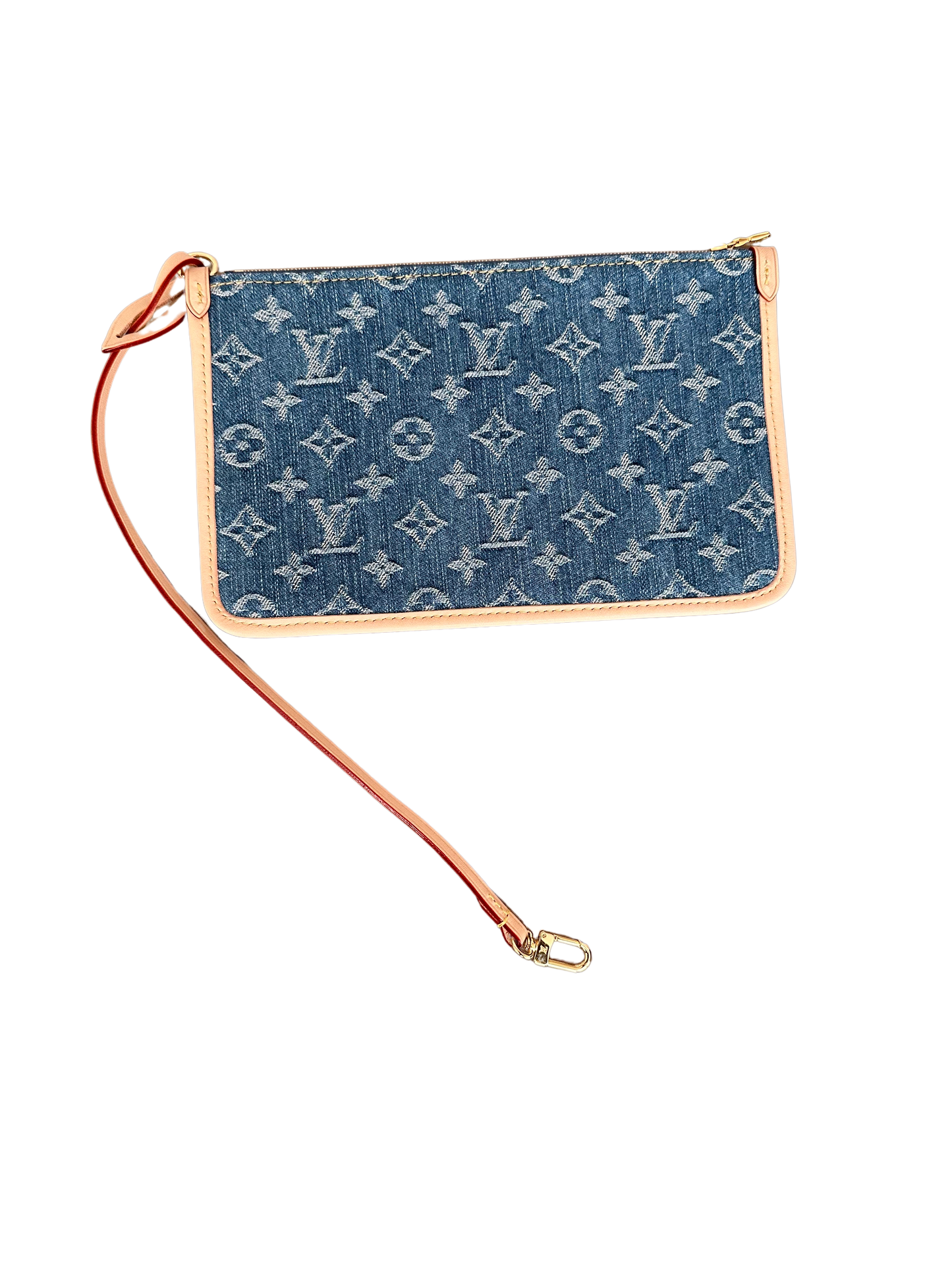 Louis Vuitton Carryall MM Wristlet Pochette Pouch LV Denim Remix Limited Edition