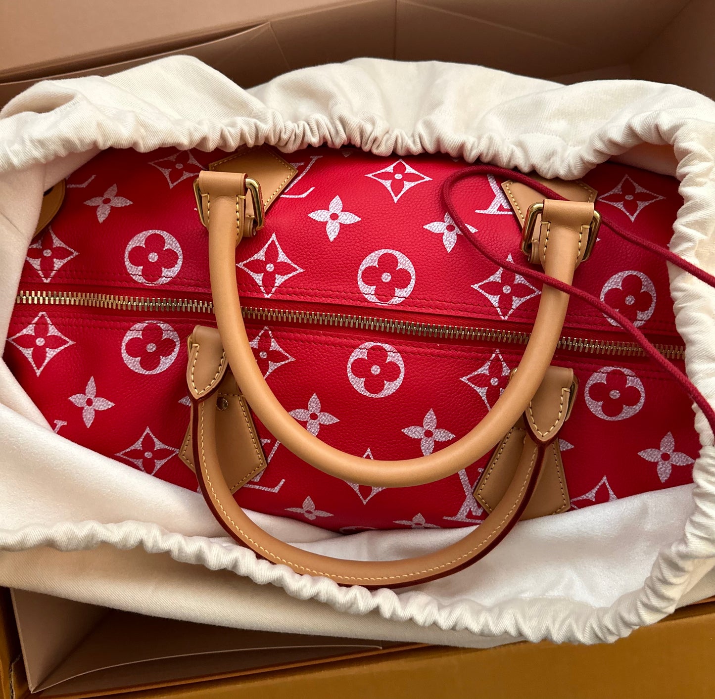 Louis Vuitton x Pharrell Williams Speedy P9 Bandoulière 50 Red Runway Limited