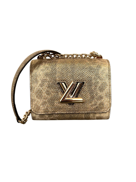 Louis Vuitton Snakeskin Python Twist Mini Exotic Shimmery Gold