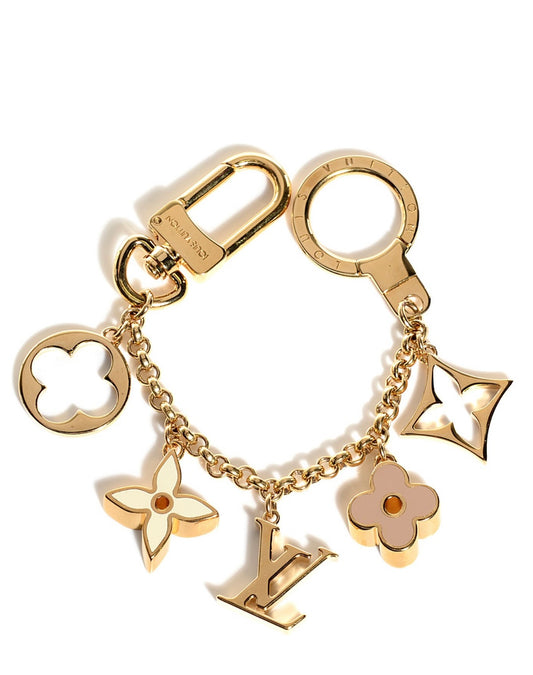 Louis Vuitton Fleur de Monogram Chain Charm