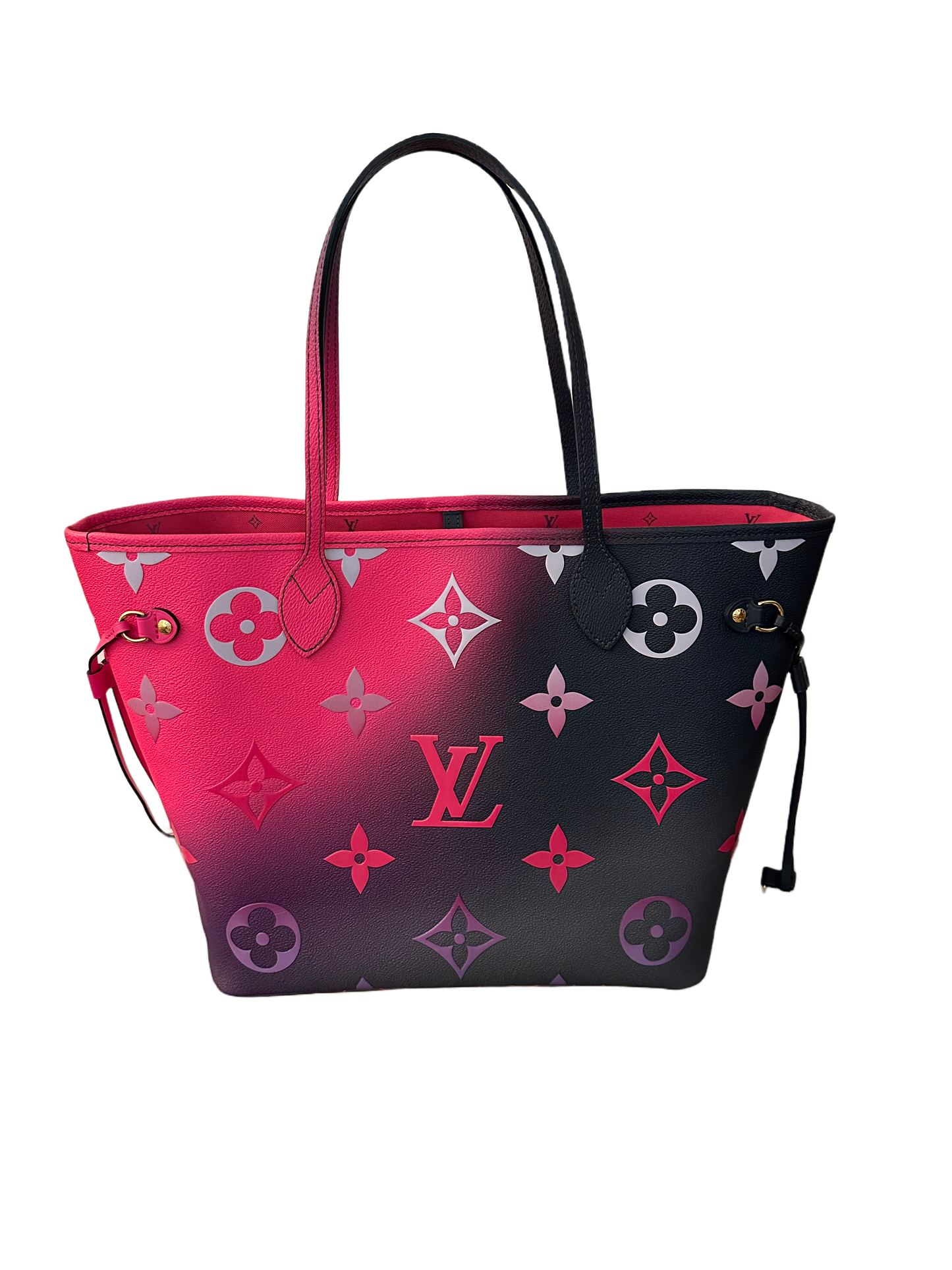 Louis Vuitton Neverfull MM Midnight Fuchsia Spring in the City