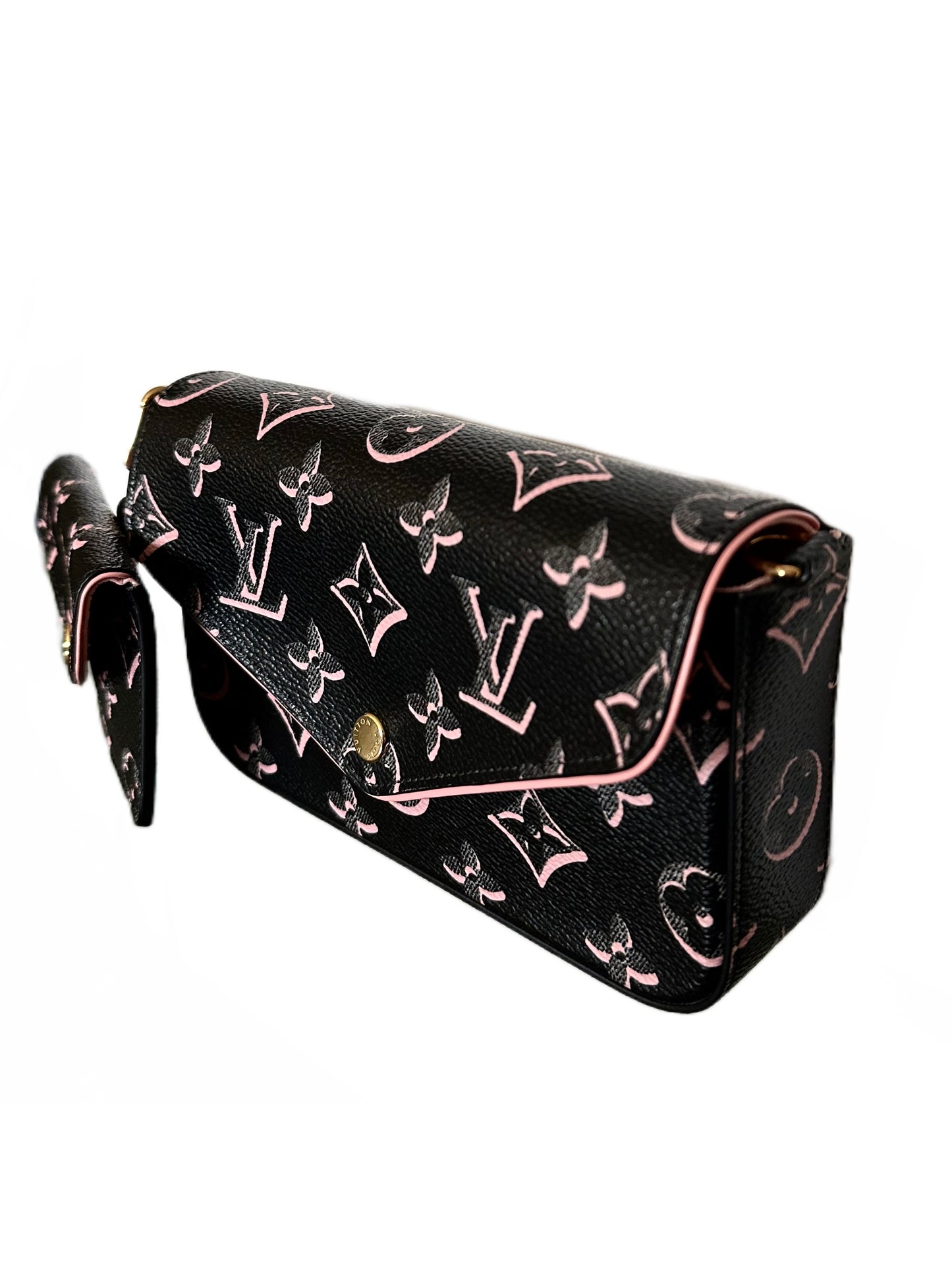 Louis Vuitton Fall For You Felicie Strap And Go Bag Black Pink