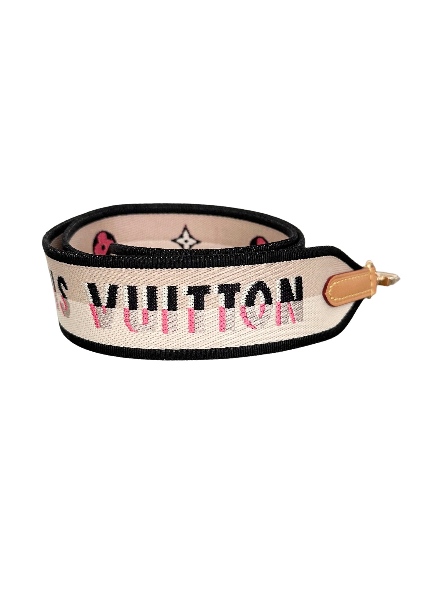 Louis Vuitton Jacquard Speedy Diane Shoulder Guitar Strap Black