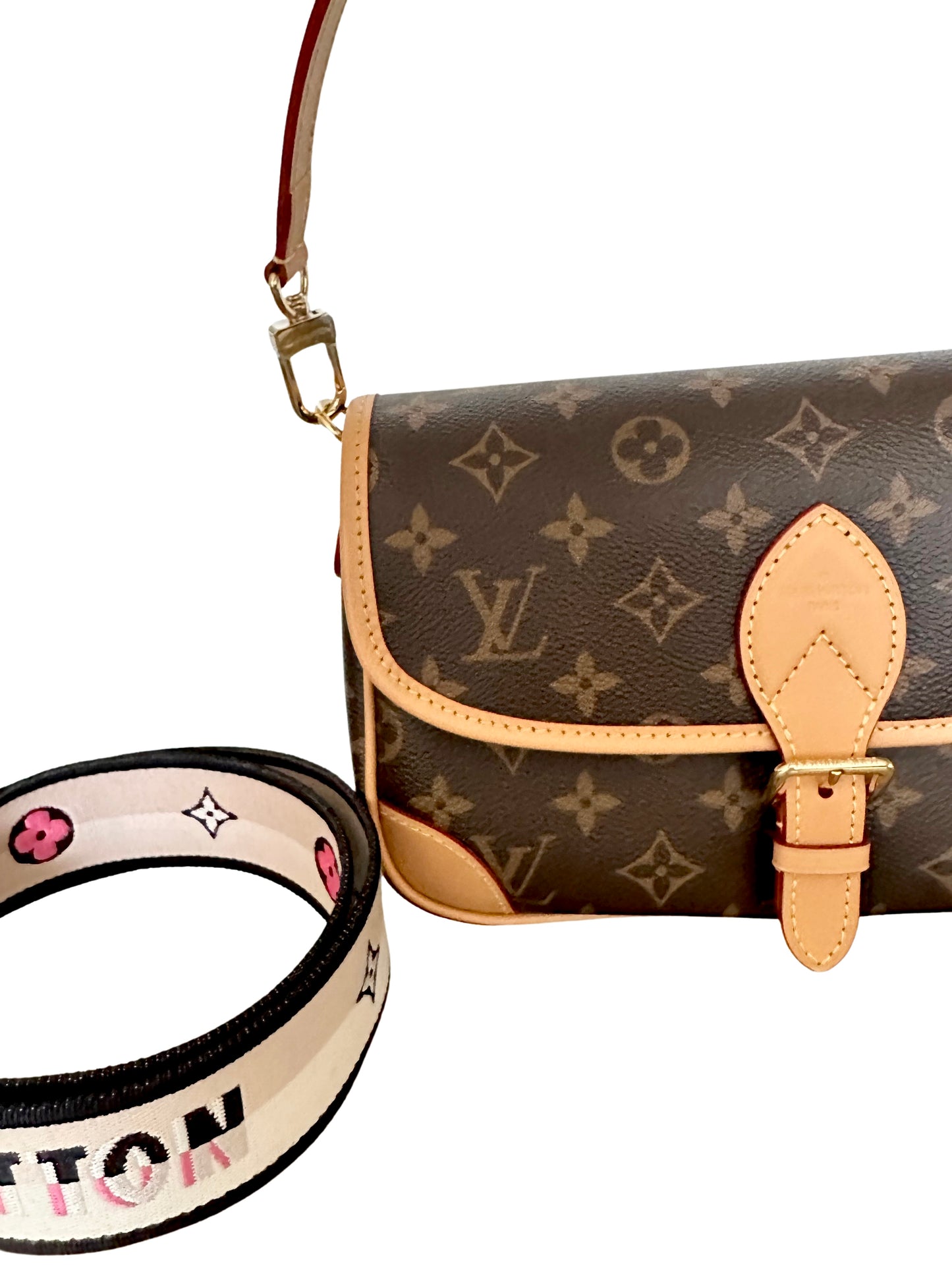 Louis Vuitton Diane Shoulder Bag Monogram Black