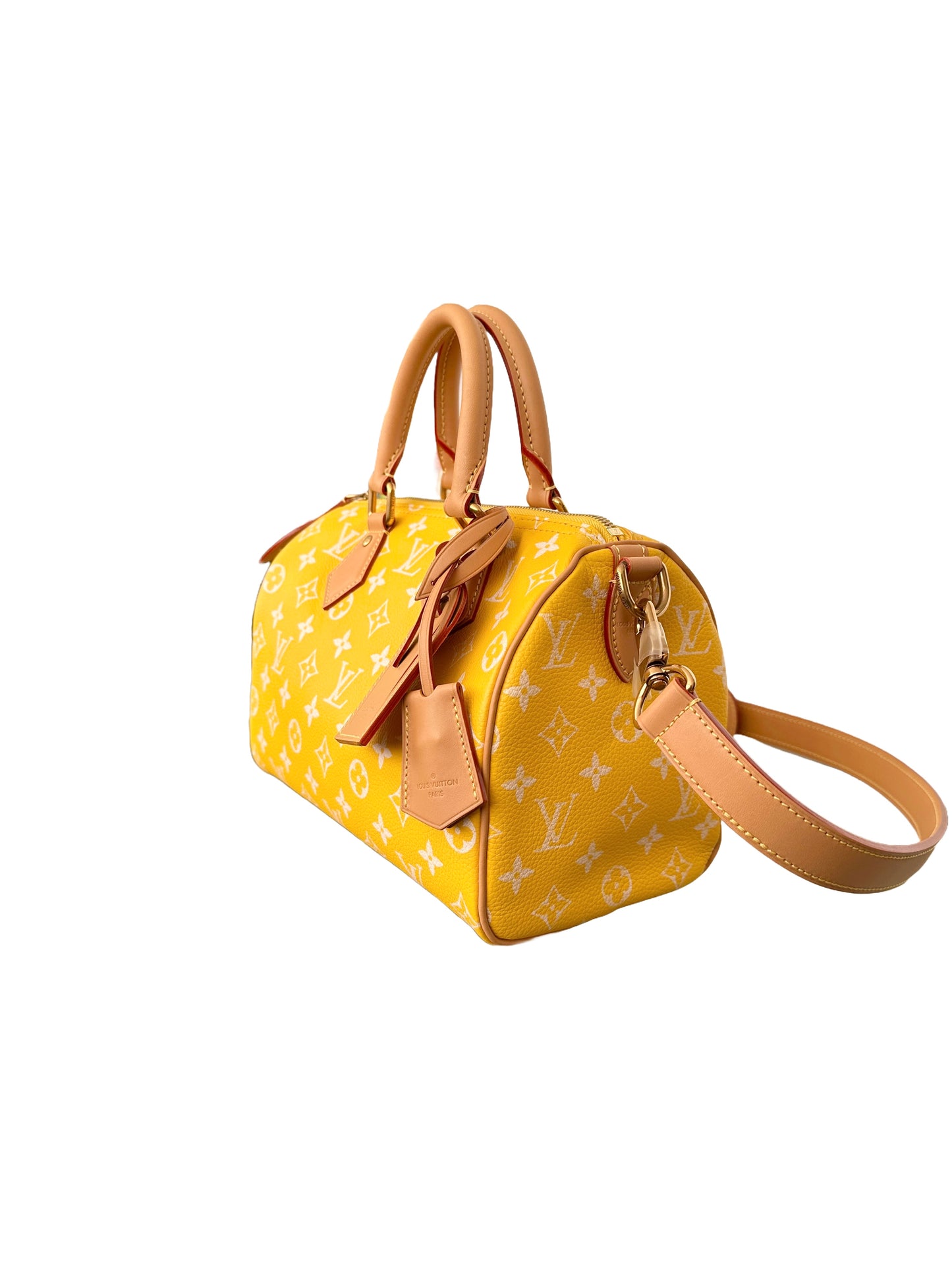 Louis Vuitton x Pharrell Williams Speedy P9 Bandoulière 25 Jaune Yellow Runway